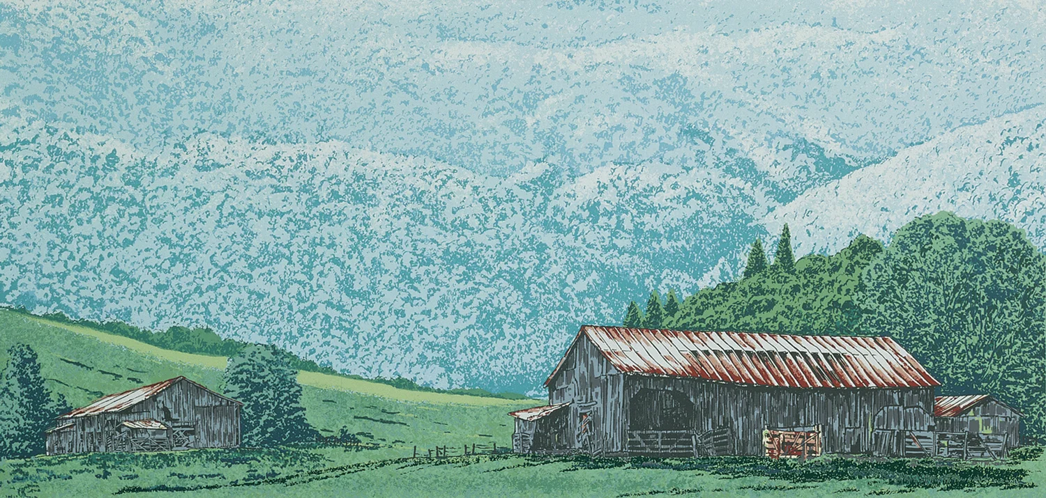 171 In The Valley 14" x 26" – 460 x 660mm 15 colors 40 edition / 15 available $425