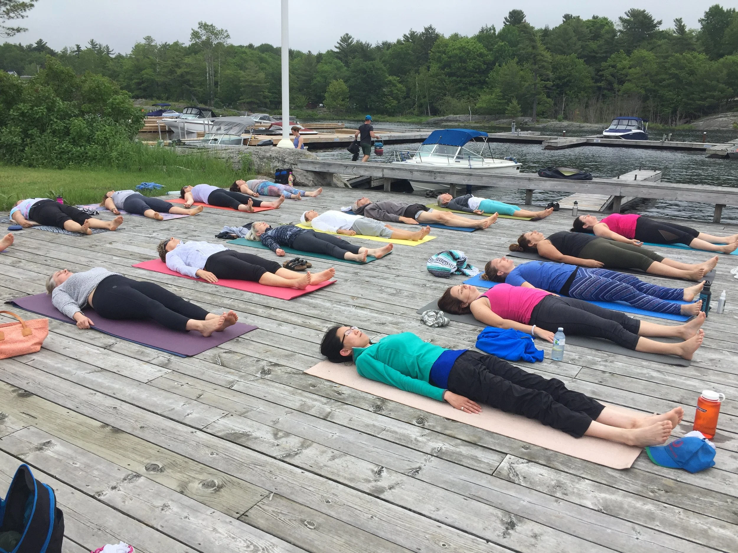 Moon RIver Marine Yoga on the Dock