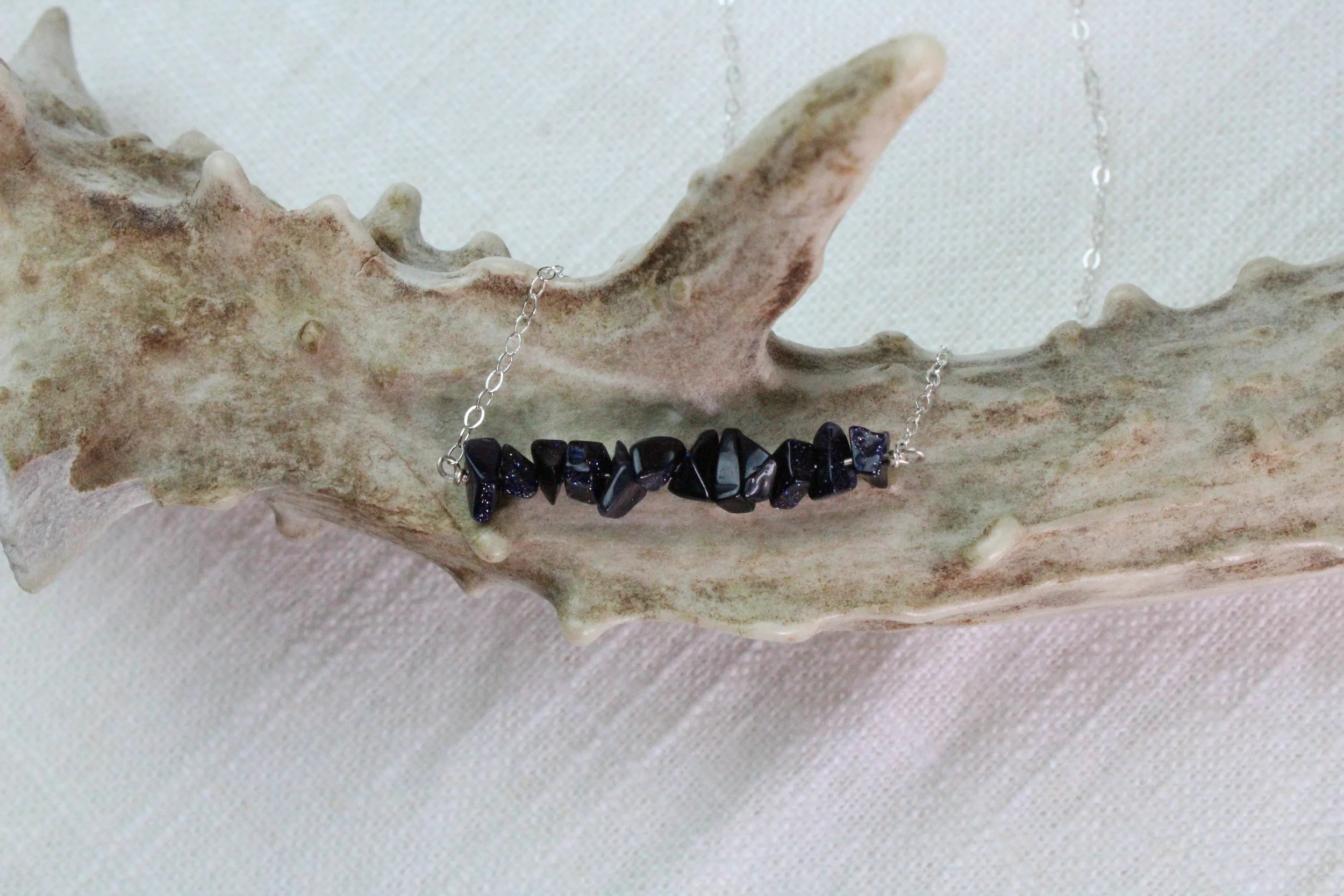 blue goldstone chip bar necklace 9.jpg