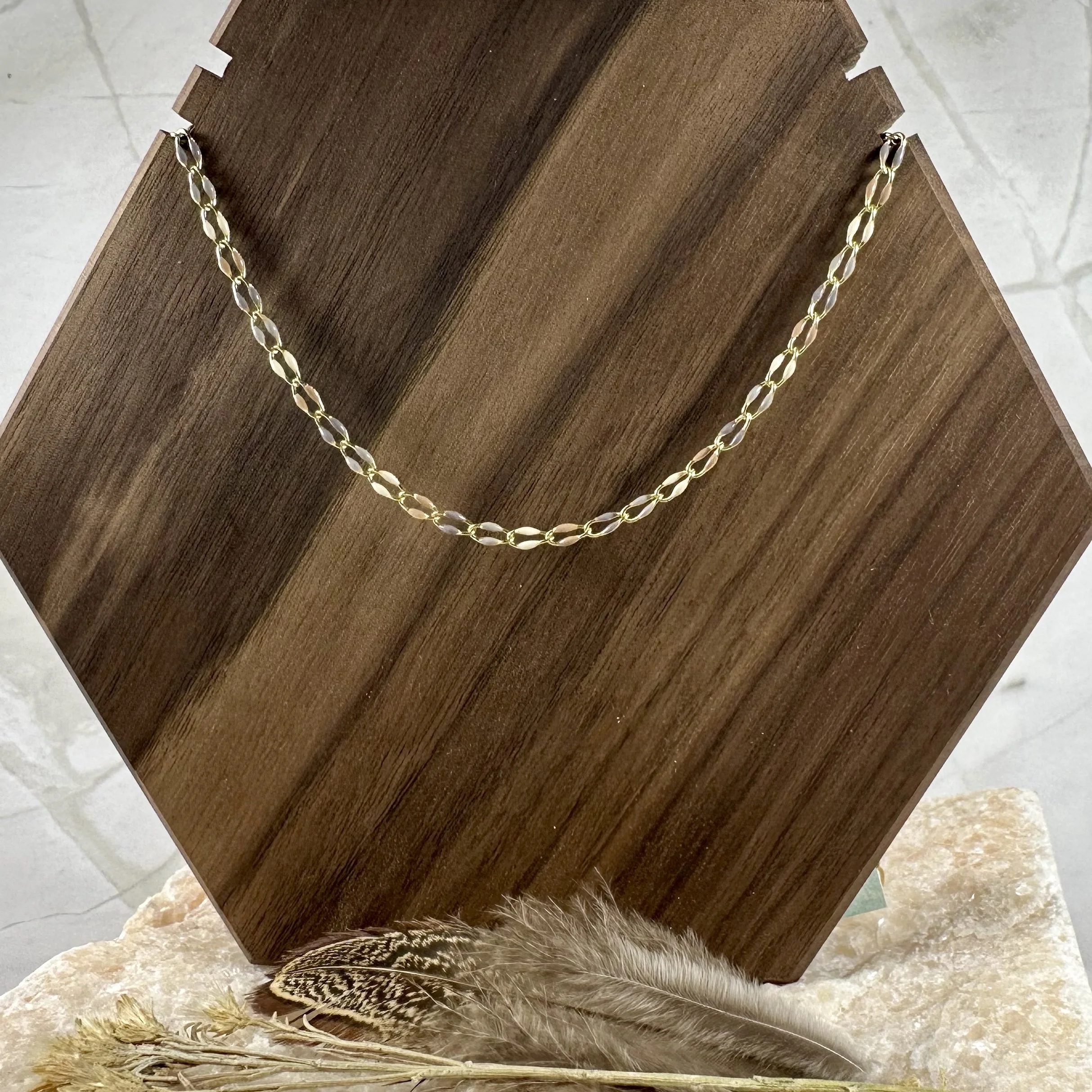 Enamel Chain Necklace - london fog