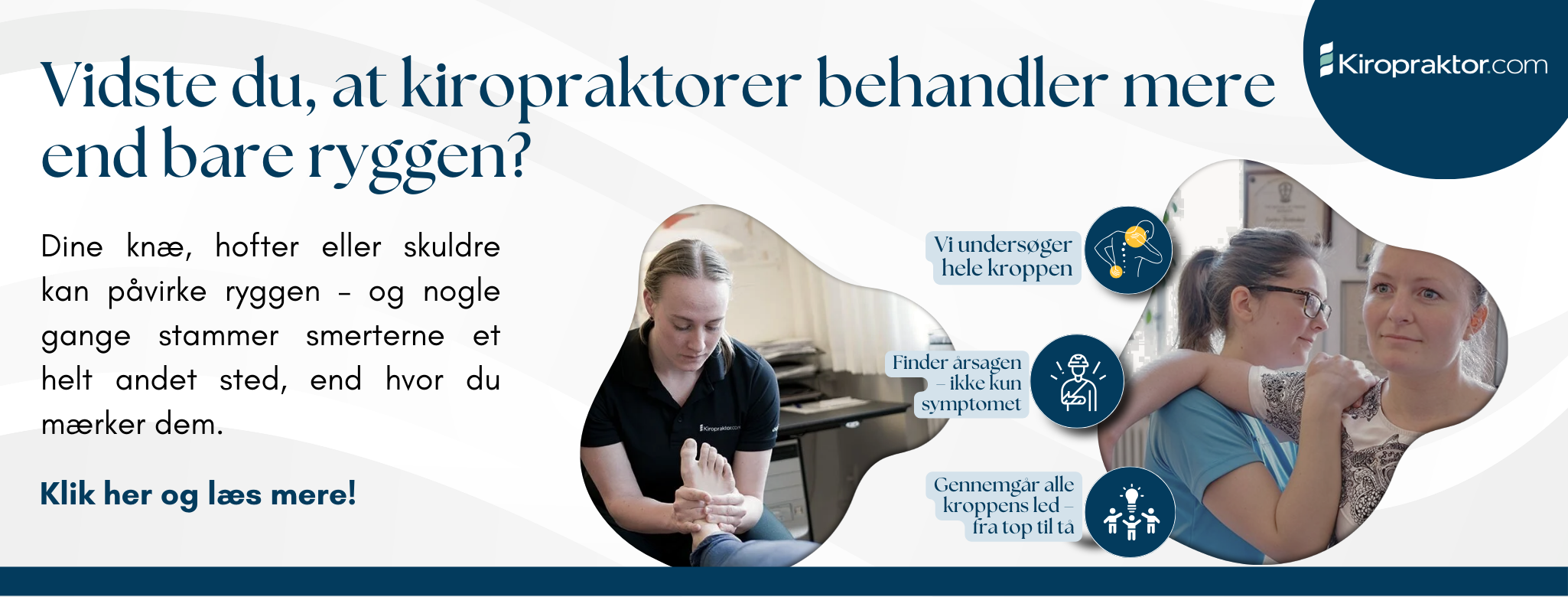 Vidste du, at kiropraktorer behandler mere end bare ryggen?