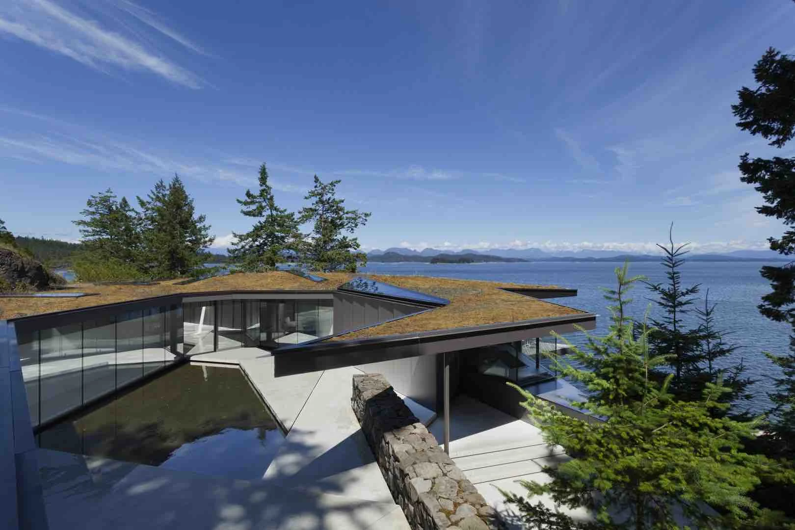 Coastal bluff eco-system regenerative green roof for Patkau Architecture.