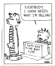 Calvin and Hobbes swift kick