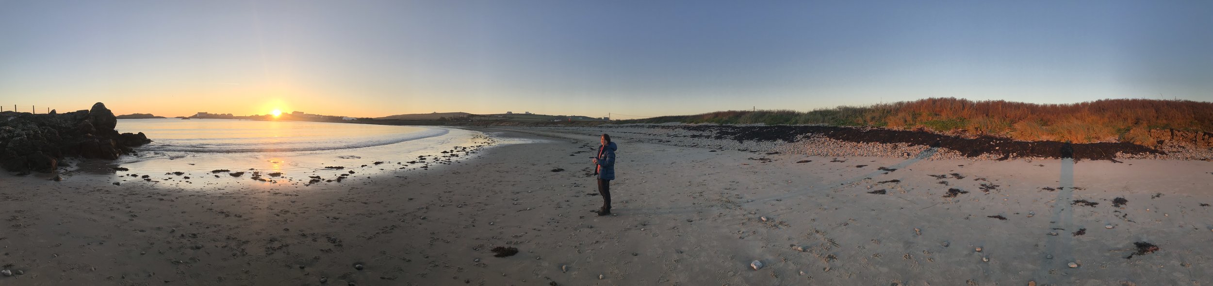 Rhoscolyn Beach at sunset