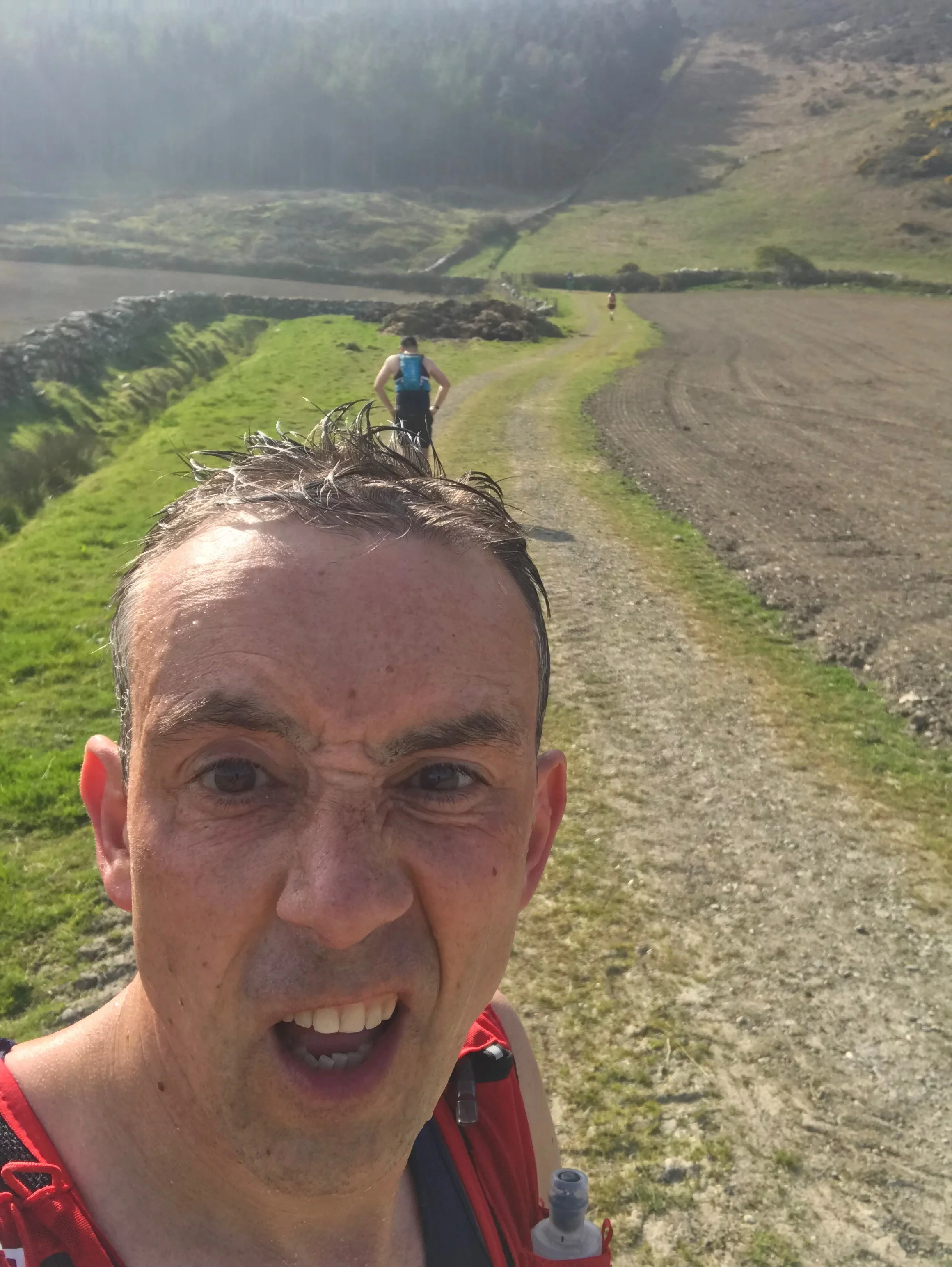 The utterly shocking swine of a last climb before dropping into Port Erin.