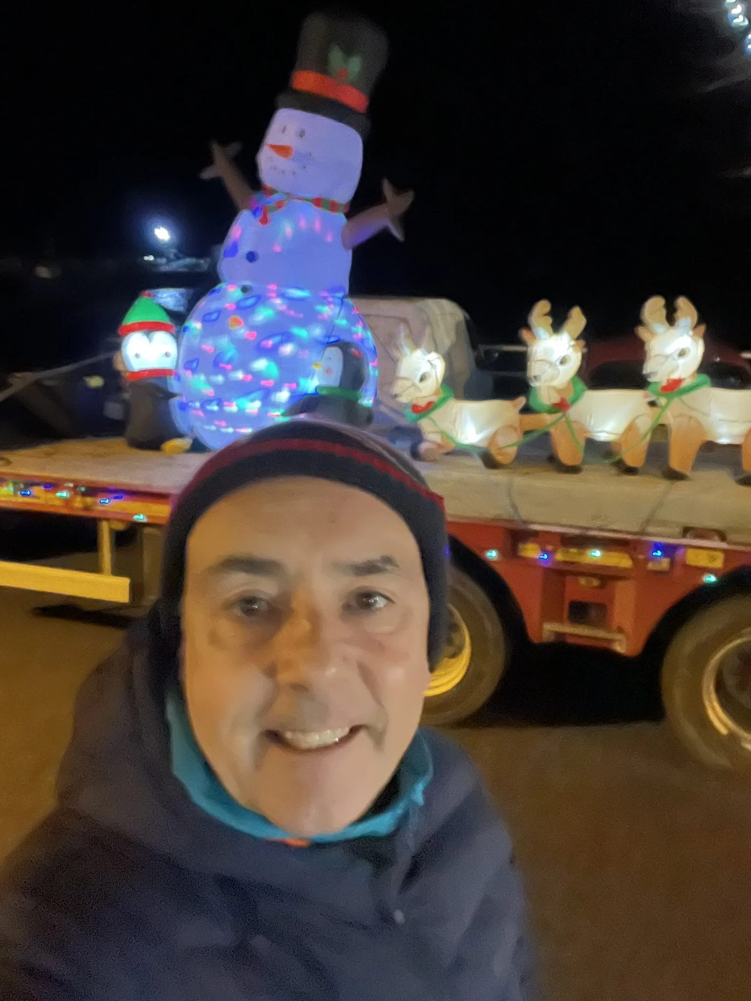 Turning on the Tobermory Christmas Lights