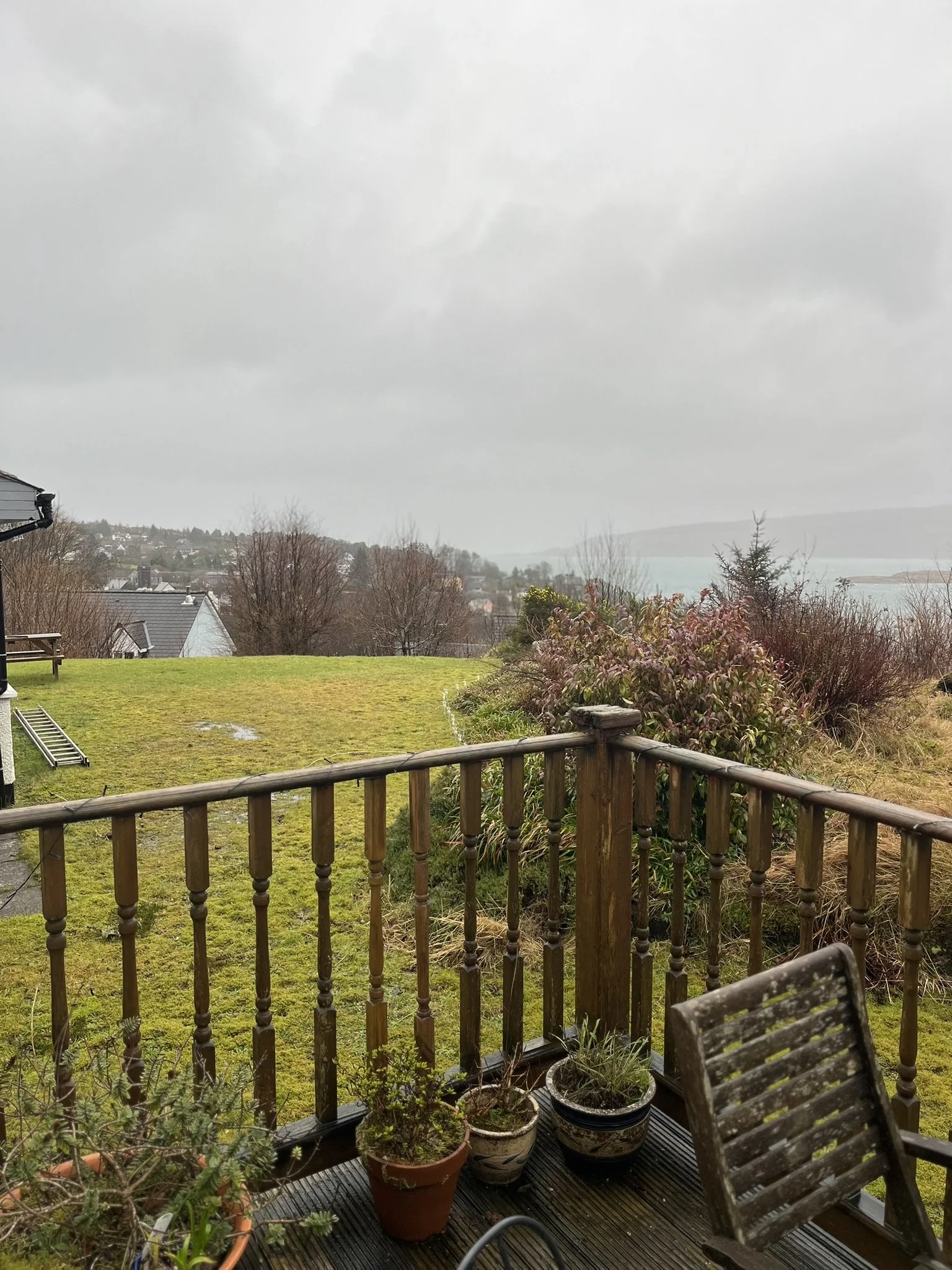 Blowing a Hooley as they say in Scotland (Tobermory)