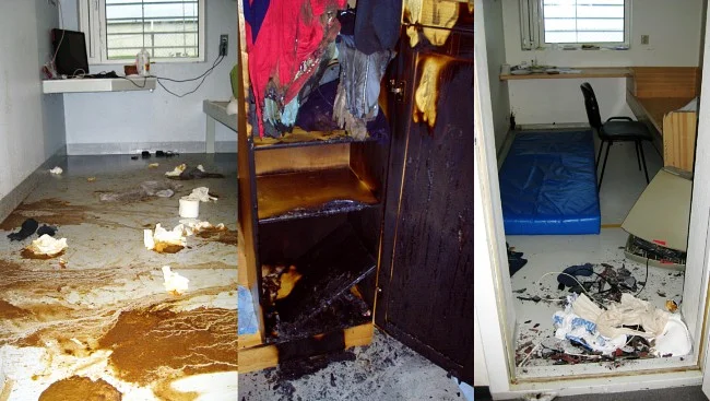 Innsatte kan gjøre stor skade på cellene sine. FOTO: ILA FENGSEL OG FORVARINGSANSTALT