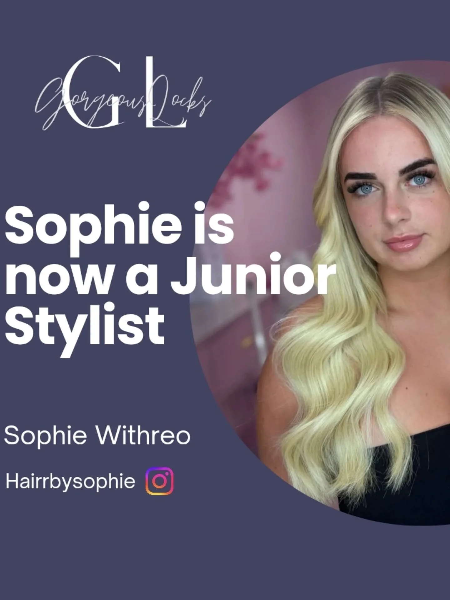 We are delighted to announce that @hairrbysophie will now be on the floor as a junior stylist🥰

Sophie will be offering all colouring services with a 20% discount🙌🏽

To book an appointment with Sophie call the Galway salon on 091786900 or drop us 