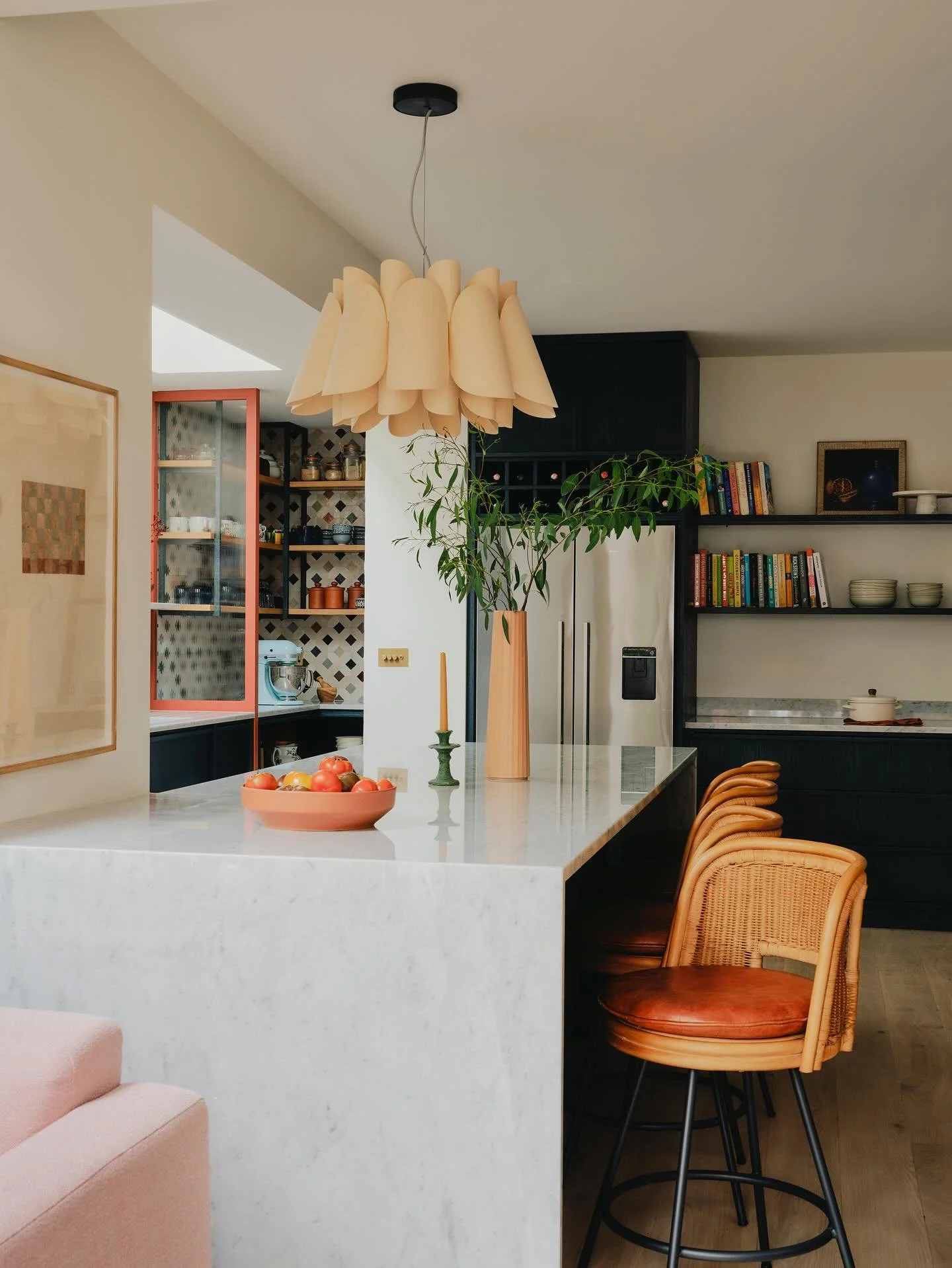 The kitchen of a project completed last year in Dulwich Village. We worked meticulously with the architect and joiner to deliver on the details of this and the result is a bright and beautiful kitchen, with tonnes of storage and character. 

It was k