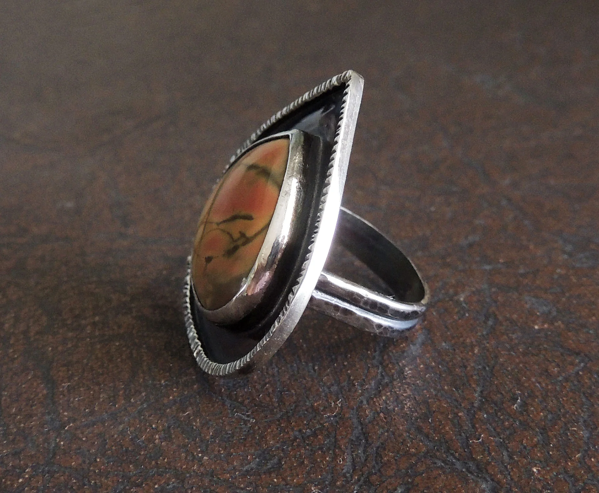 Picasso Japser Short teardop ring size 7 2.jpg
