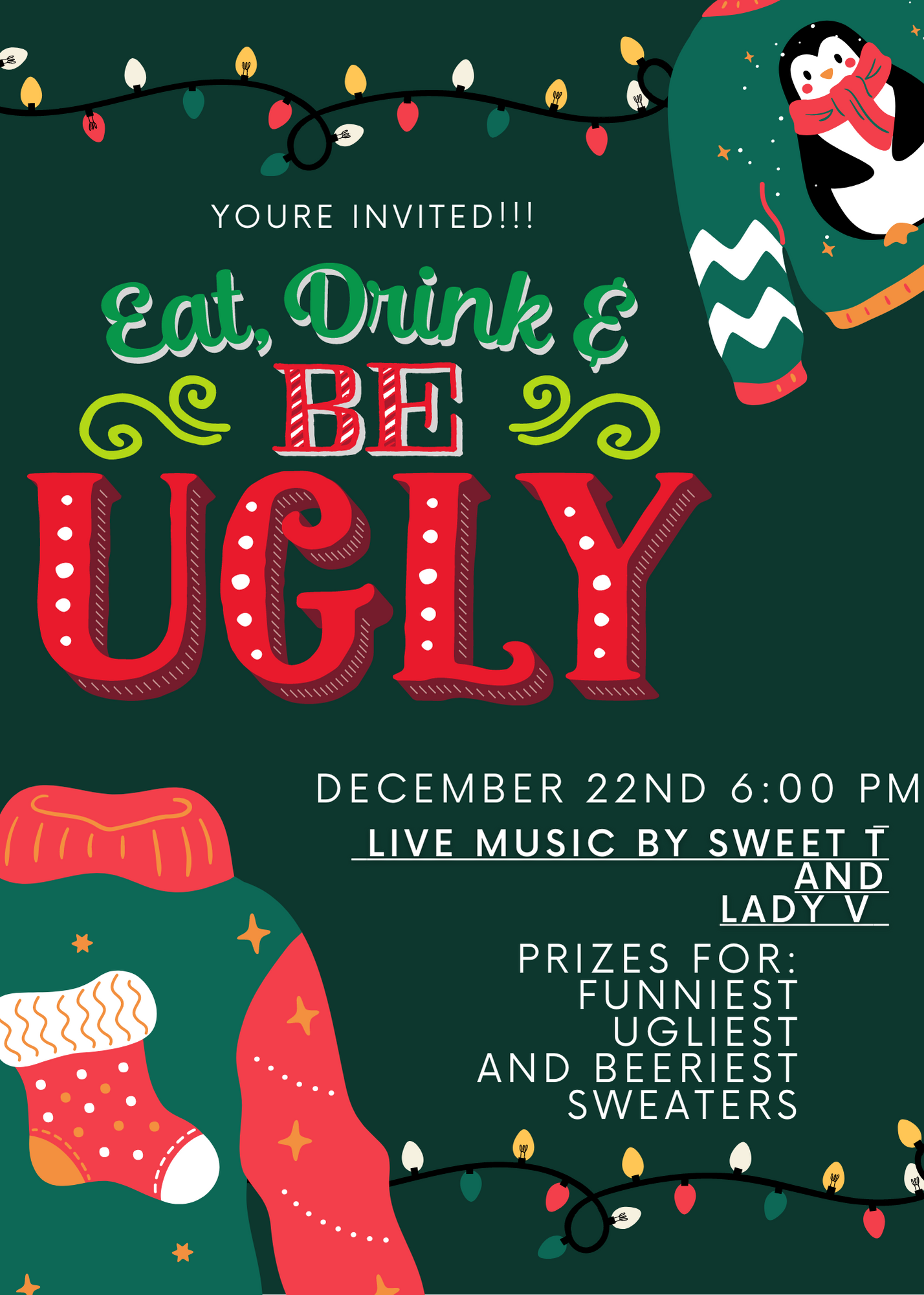 Ugly Sweater Party with Sweet T &amp; Lady V