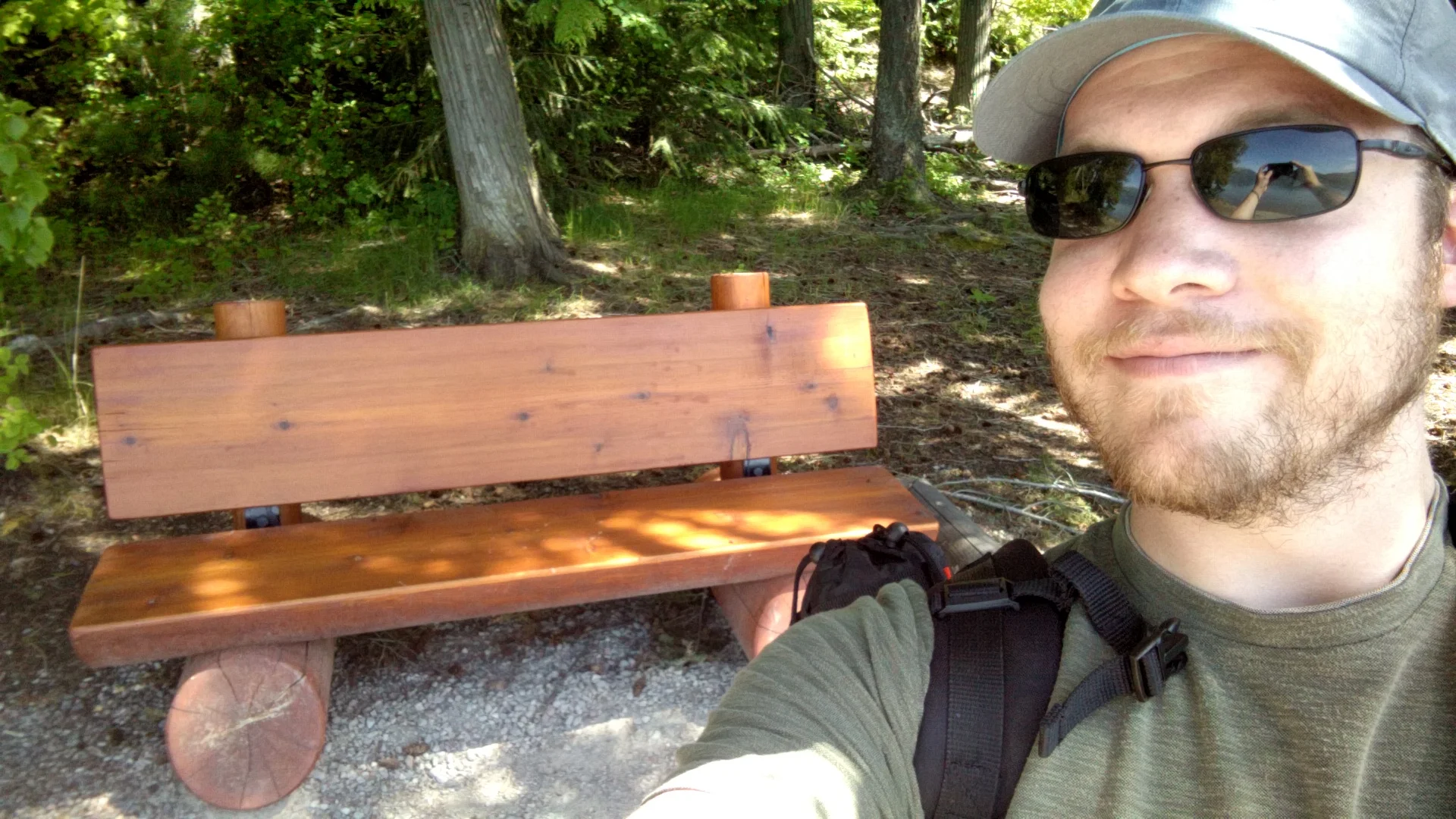 A happy little bench.