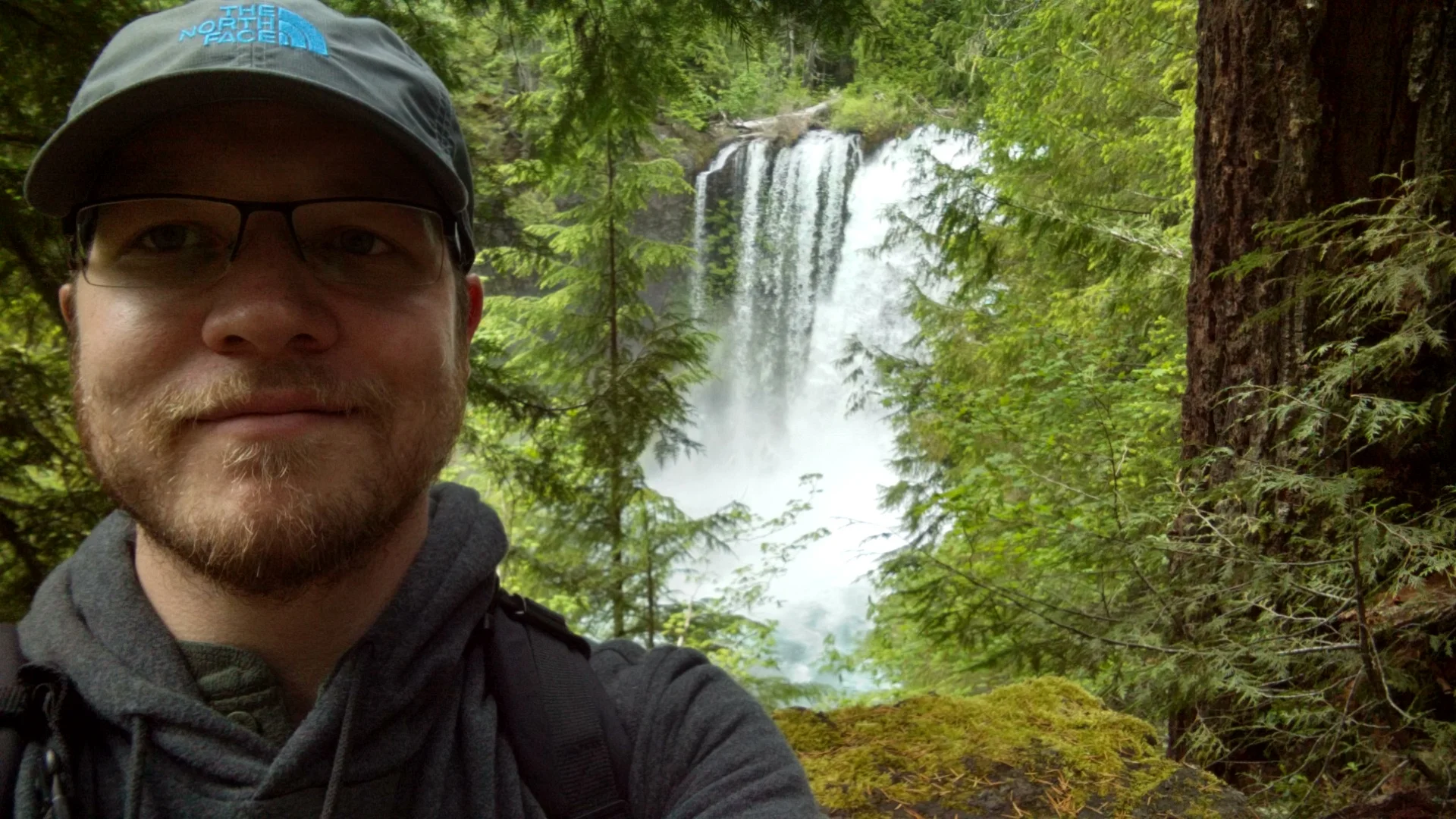 Not Sahalie Falls (it was one of the other falls in the area but I couldn't remember which one)