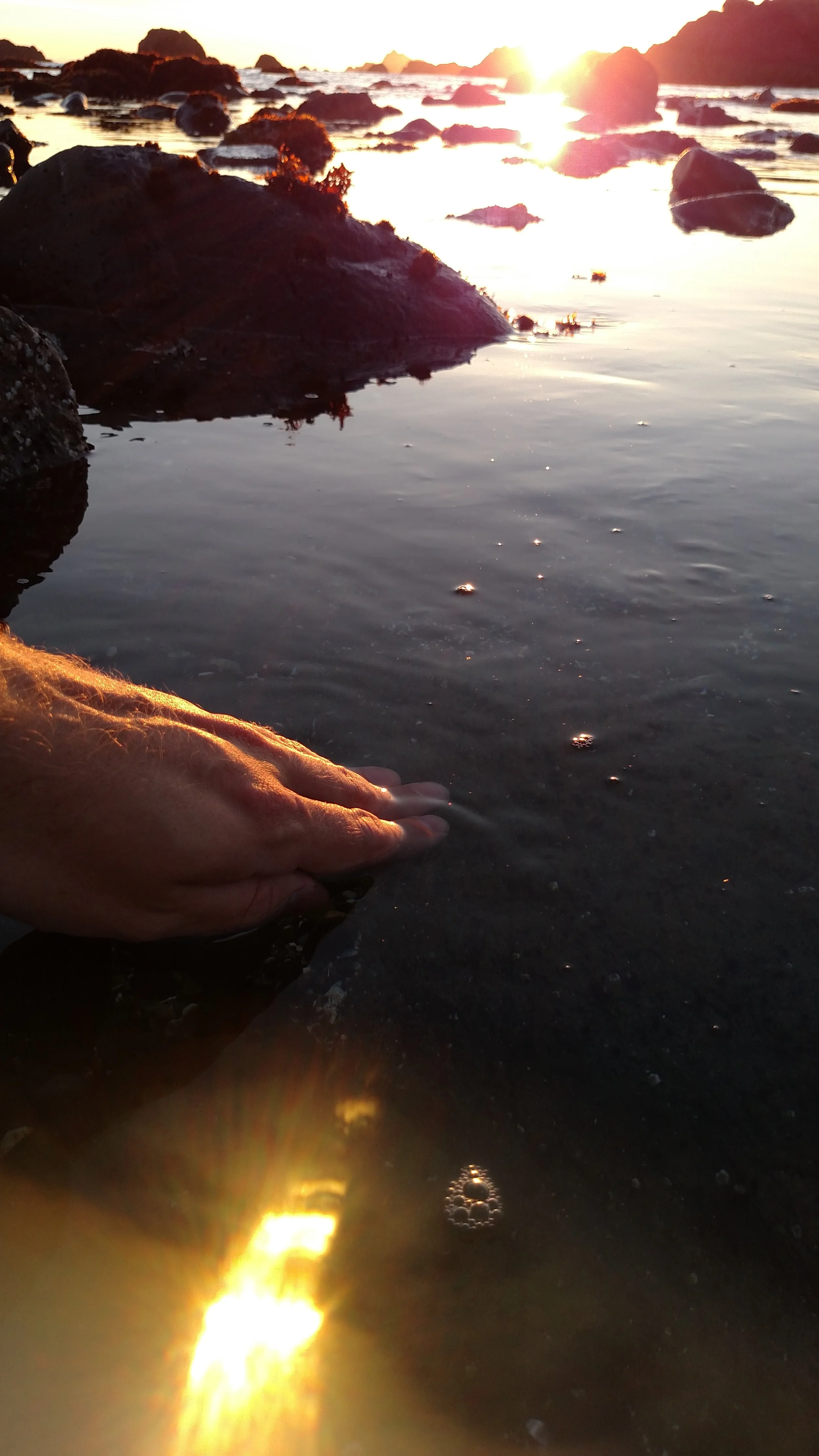 Touching the Pacific Ocean :)