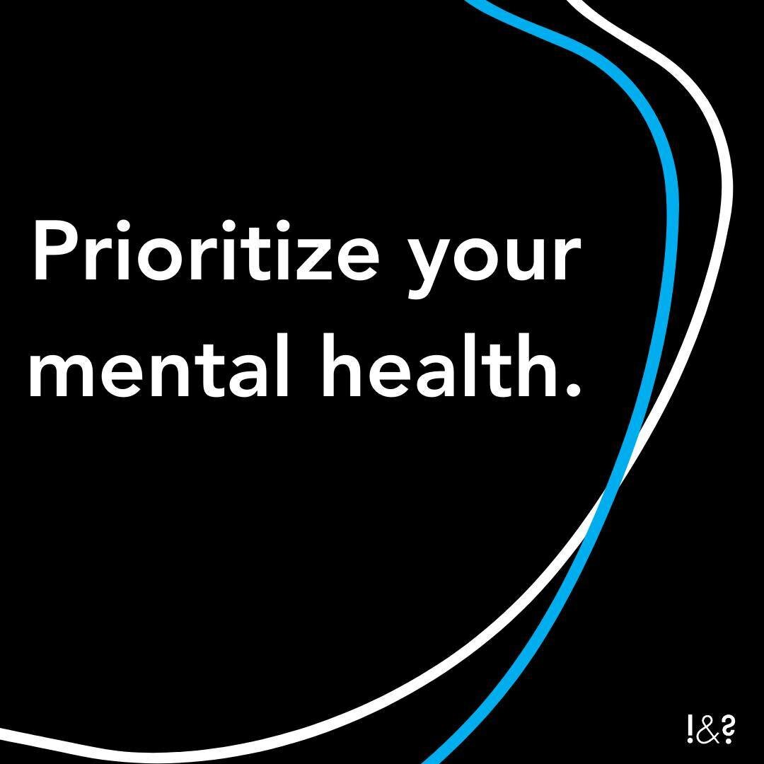 So many of us neglect our mental health needs.

Prioritizing our mental health may seem easier said than done, but making an effort to put our needs first can go a long way.

To get started on your mental health journey, click the link in our bio!

&