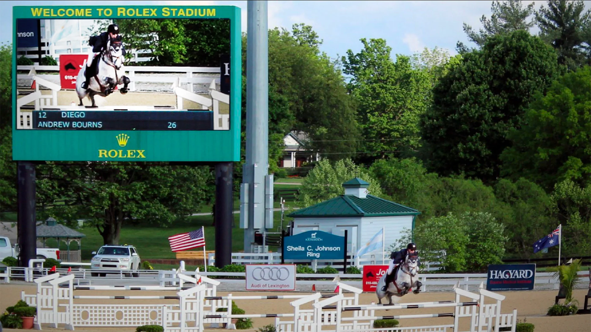 Video, timing, scoreboard at Rolex Stadium, Kentucky horse Park, Lexington, KY