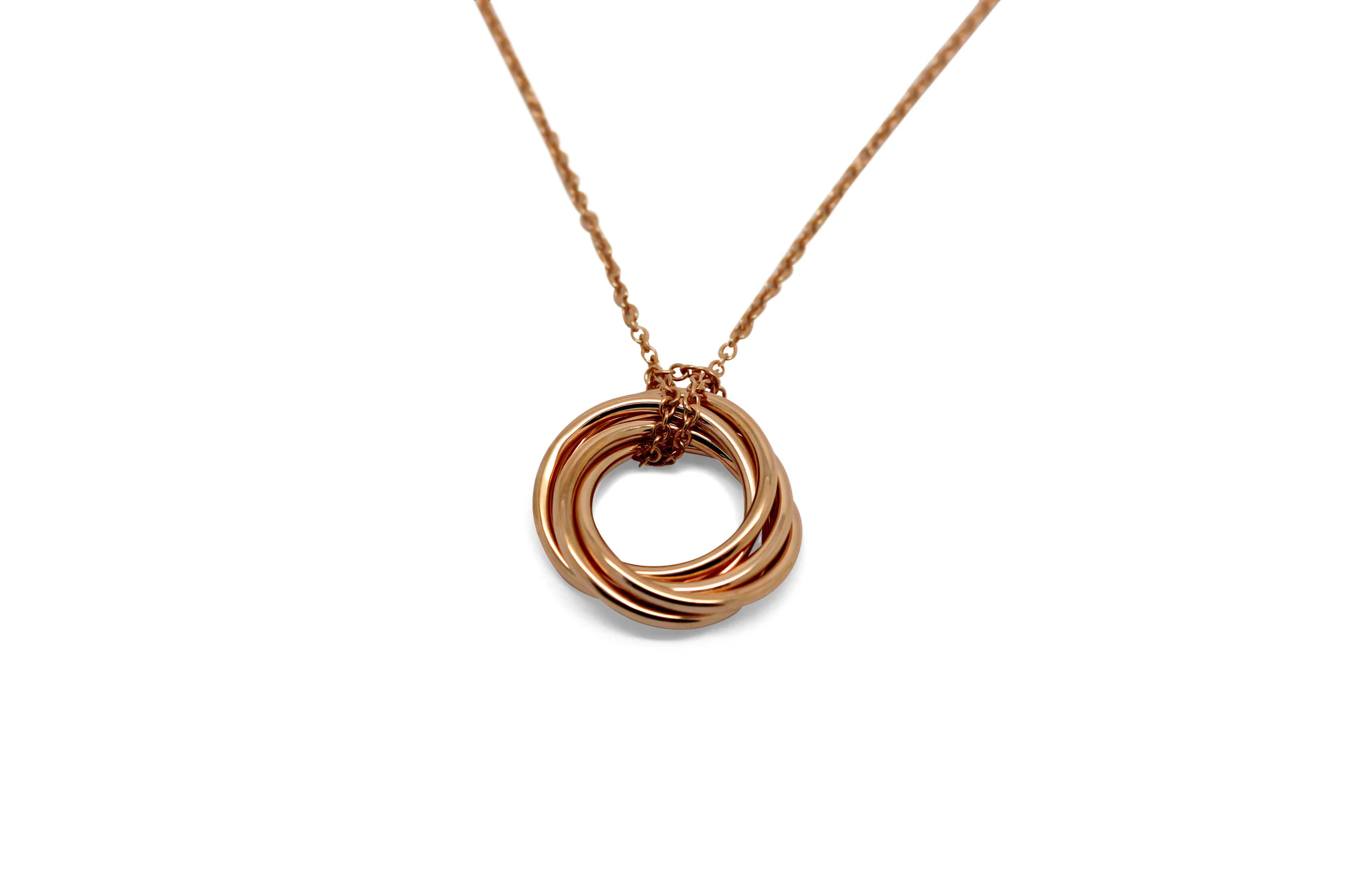 Gold Plated Love Knot Necklace 