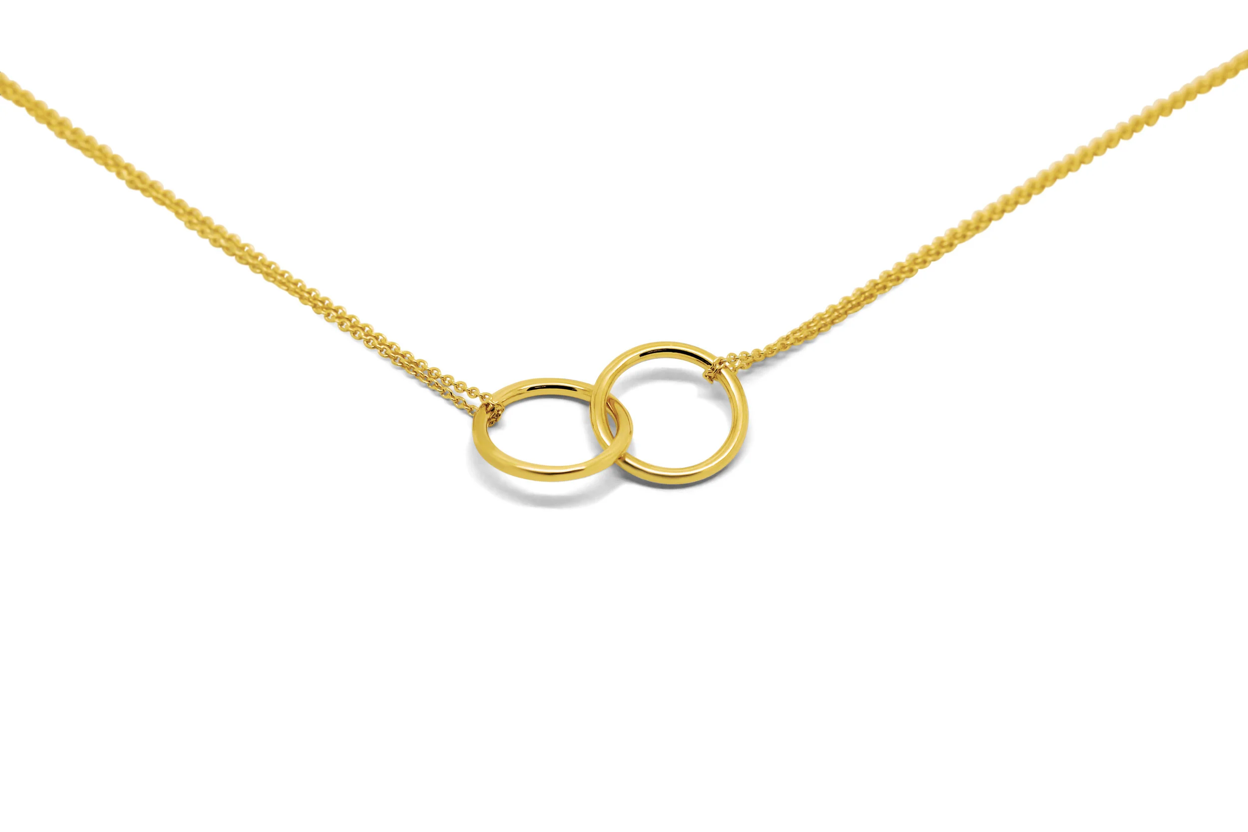 Gold Plated Intertwined Necklace 