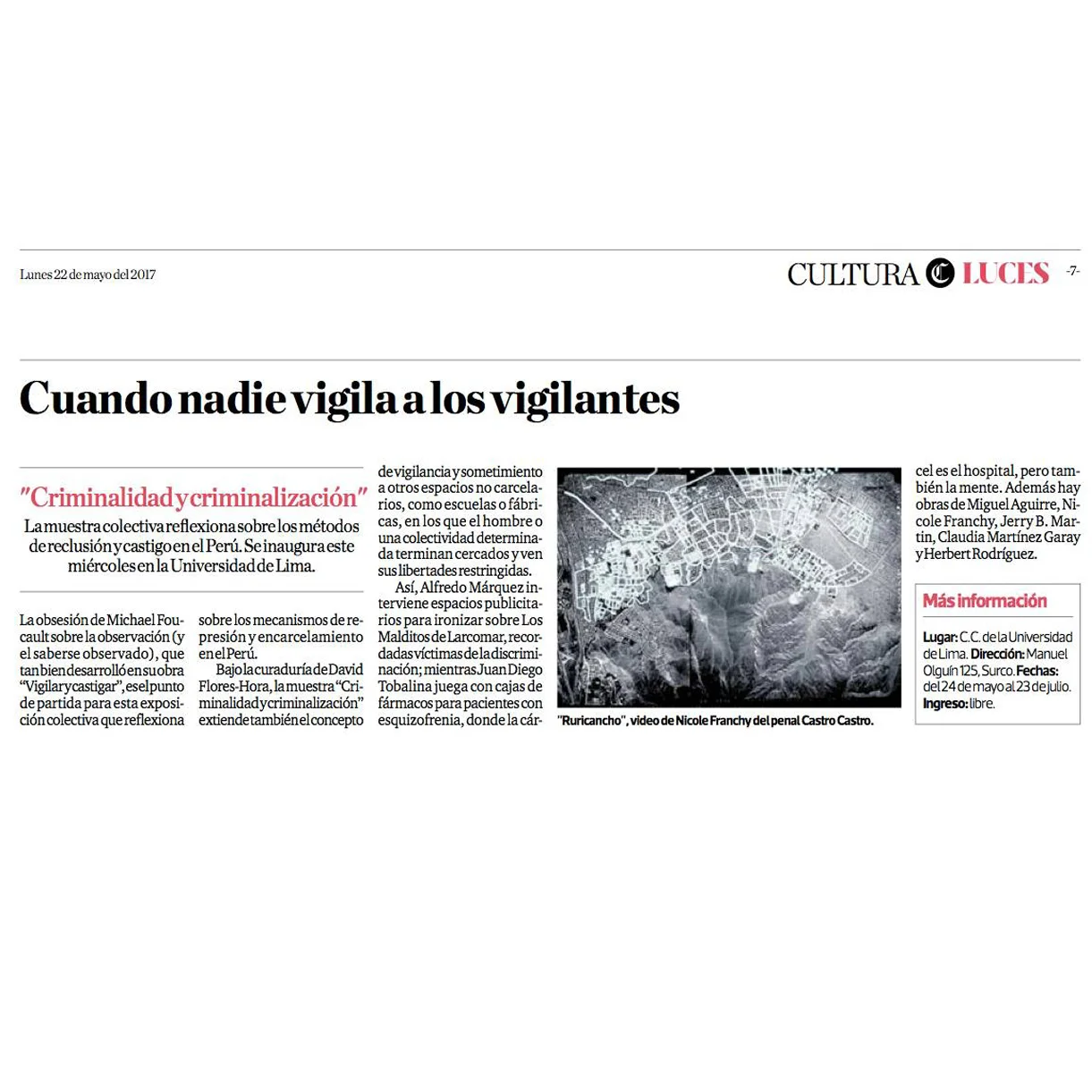 Cuando nadie vigila a los vigilantes - El Comercio
