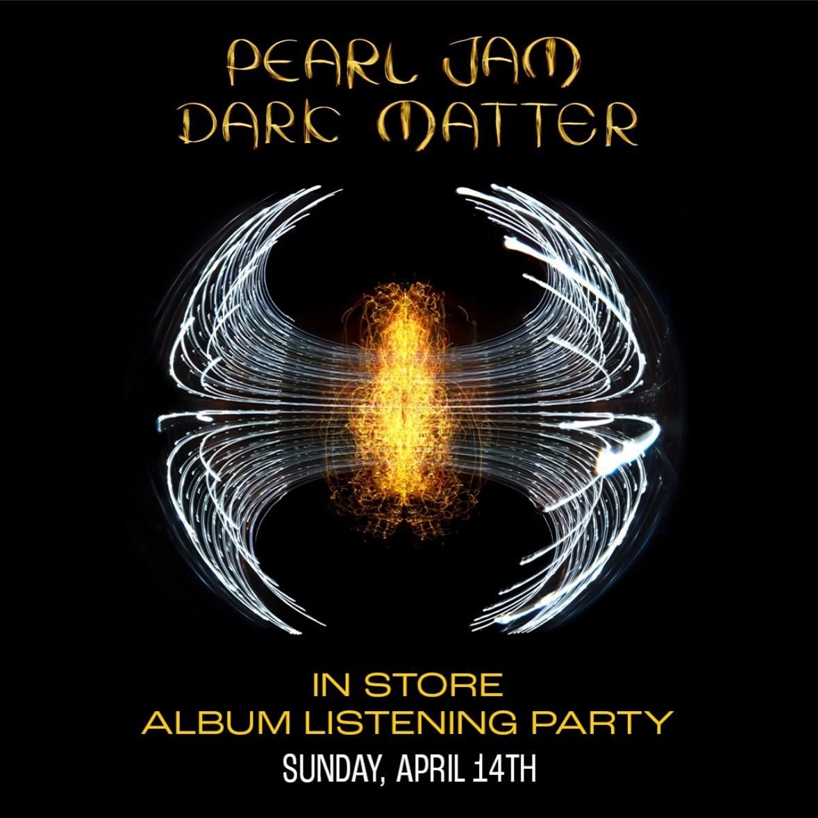 The rumors are true, we&rsquo;re having a listening party for the new Pearl Jam album ᴅᴀʀᴋ ᴍᴀᴛᴛᴇʀ this Sunday 4/14 at 3 PM! We&rsquo;ll have lots of Pearl Jam related goodies for you to take home (while supplies last) and we&rsquo;ll also be taking p