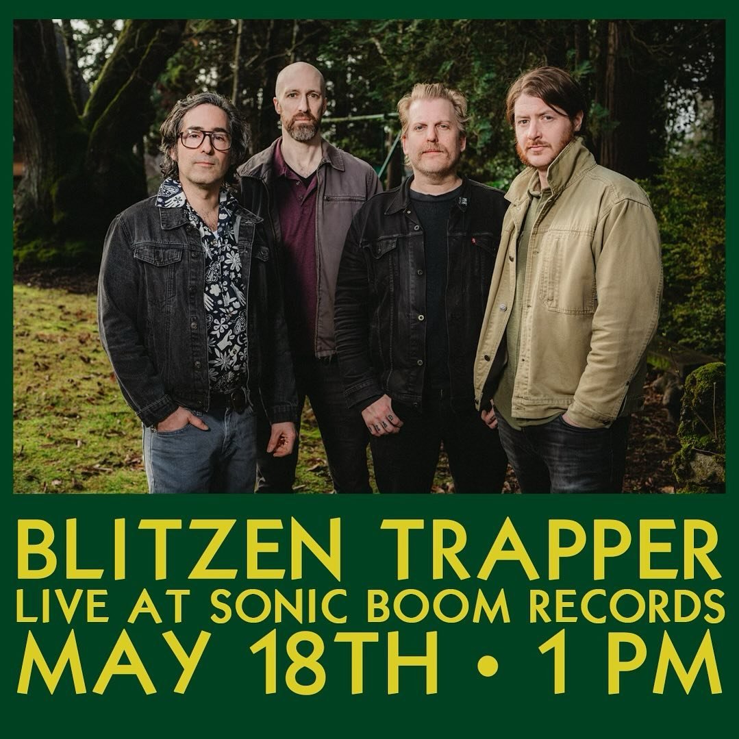 We&rsquo;re so excited to have Blitzen Trapper in the shop a week from today (5/18) to play some tunes, sign some records, hold some babies - the whole deal! Catch them for free at the shop at 1 PM before their sold out show later that night at Tract
