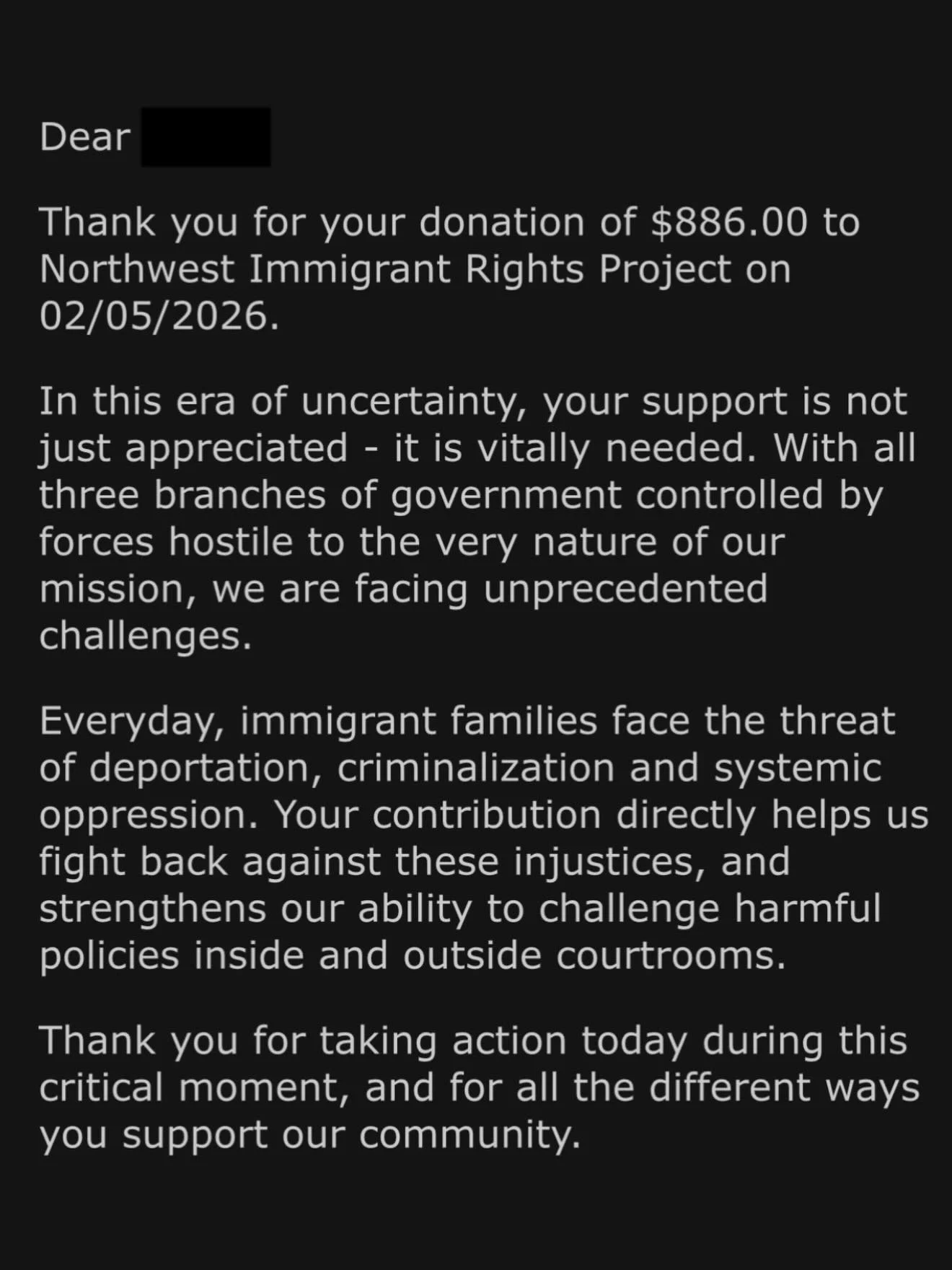 We raised $886 at the Boom crew DJ night! Thank you to everyone who came out to Sunset to support and fundraise for @n.w.i.r.p ❤️