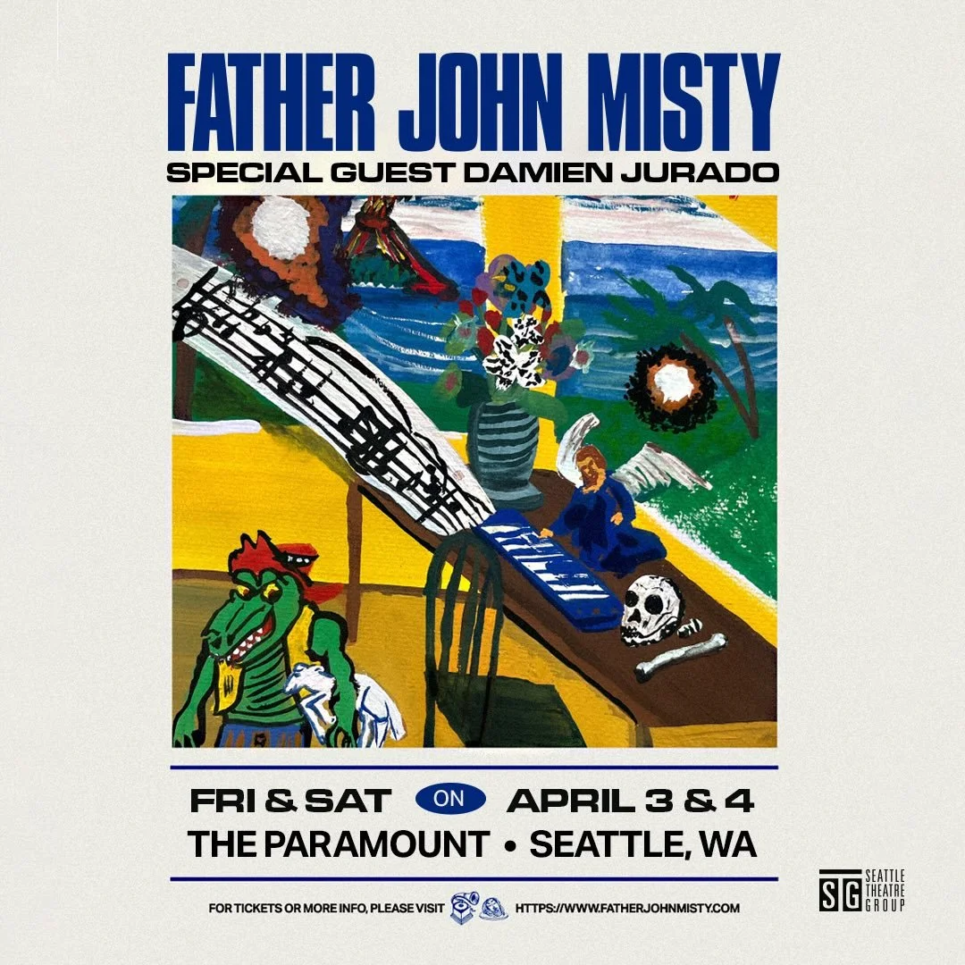 The one and only Father John Misty returns to Seattle for two nights at the Paramount on April 3rd and 4th! YOU could be our lucky winner for a pair of tix and a copy of Mahashmashana on vinyl (thanks to our friends at @subpop)! We&rsquo;ll also have