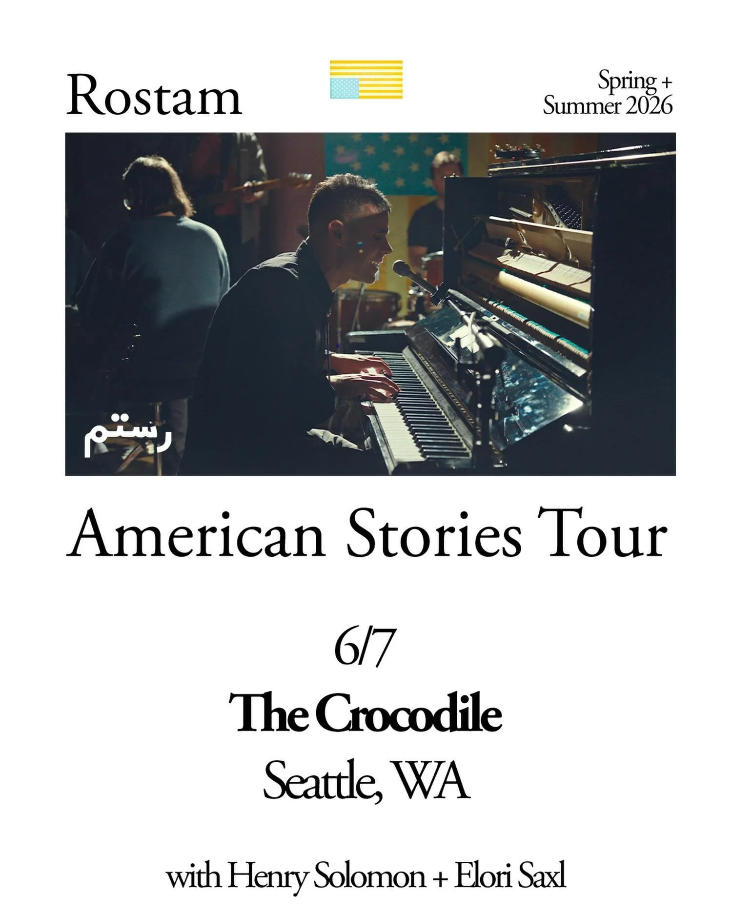 Rostam returns to Seattle on the American Stories Tour!! We&rsquo;ve got a couple pairs of tickets to giveaway to 2 lucky winners (and their friends) to the gig at The Crocodile on 6/6! All you gotta do to enter is like this post and tag your favorit