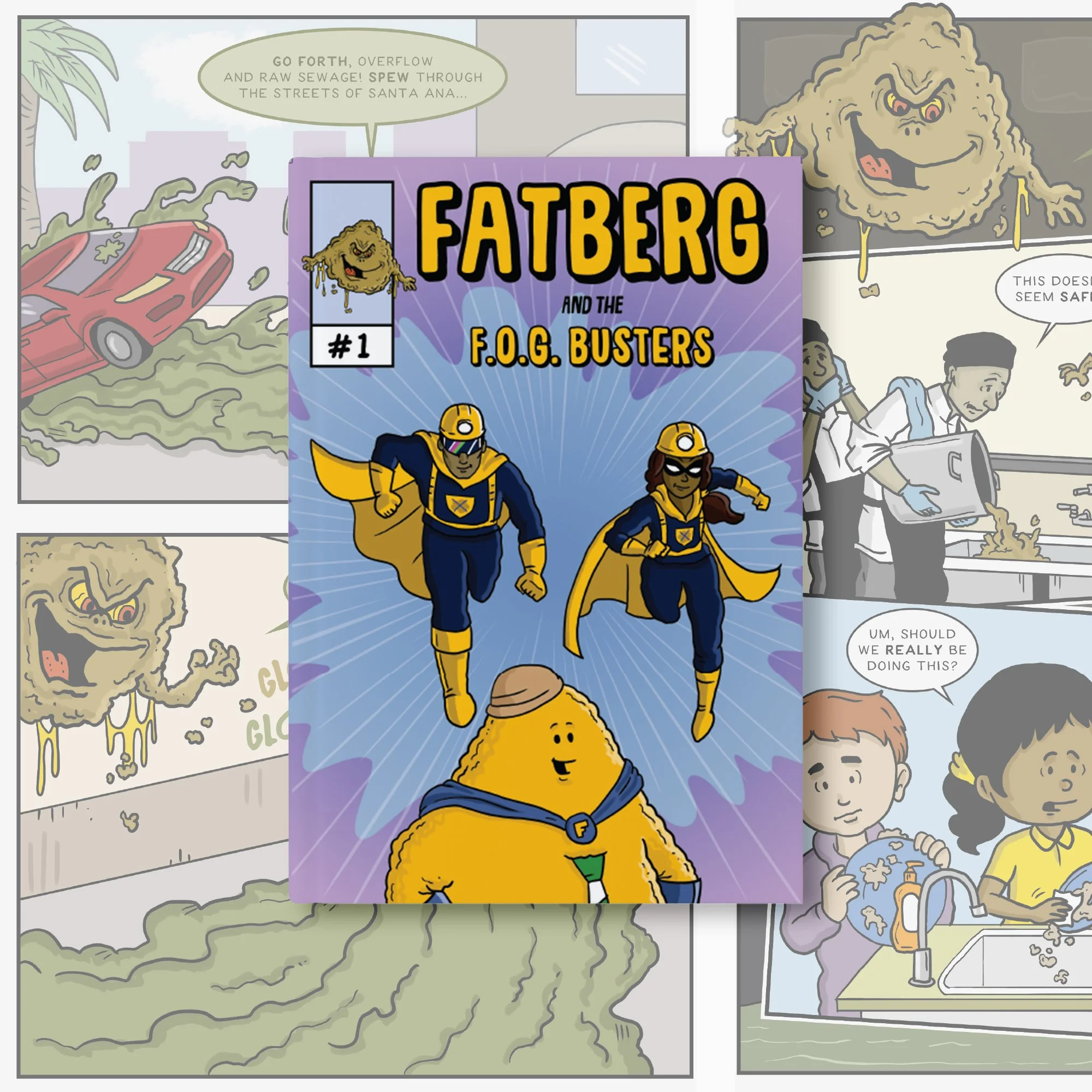 City of Santa Ana F.O.G. Comic and Activity Books