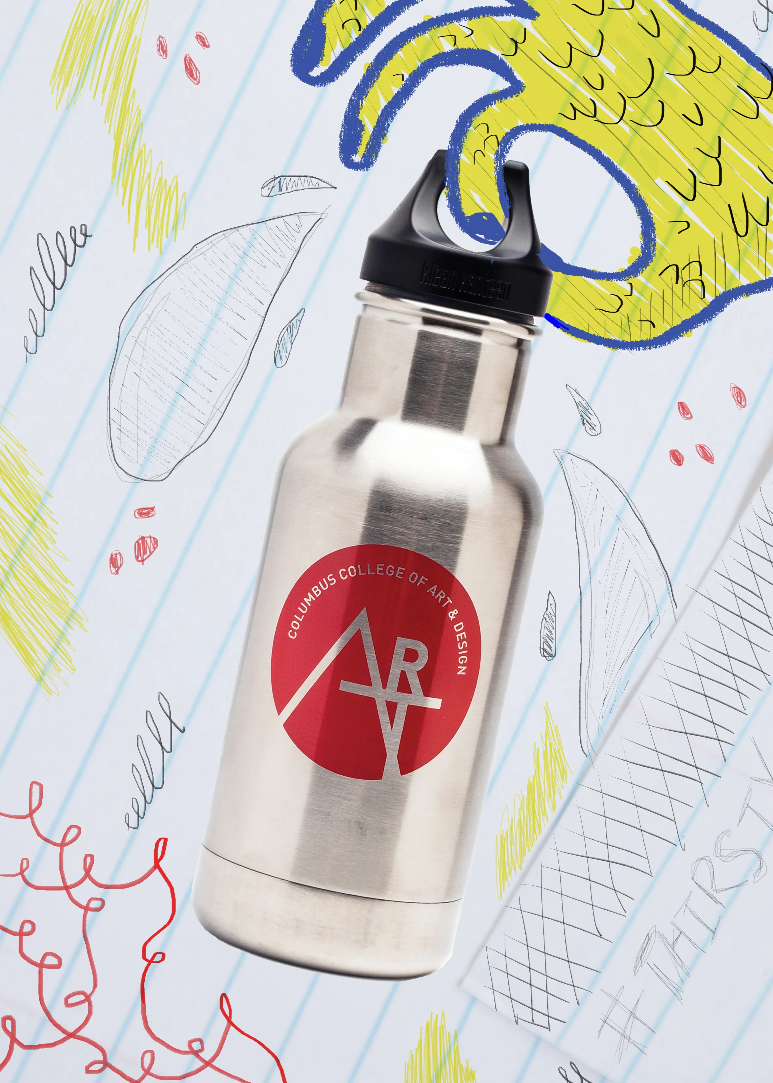 Klean Kanteen Art Sign Aluminum Water Bottle.jpg