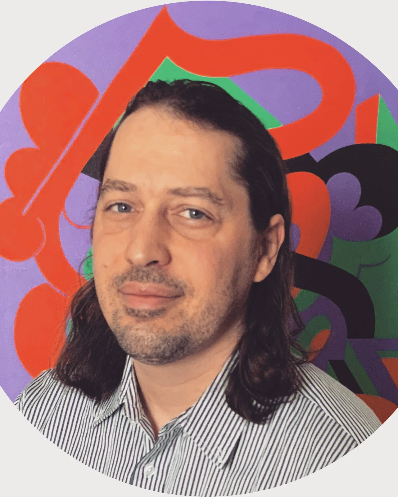   Andy Stattmiller  | Andy Stattmiller  Born in Columbus.  In 2005 he moved to California. Known for pop culture nesting dolls.  Currently painting abstract works. 