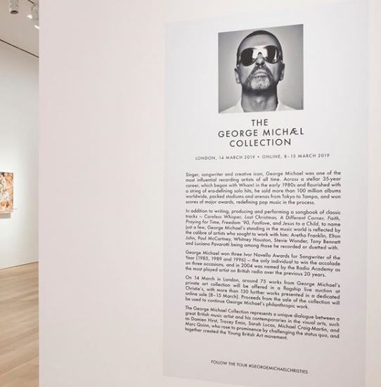 The George Michael Collection, whilst on view at Christie’s, New York (this exhibition ended on 11 February)