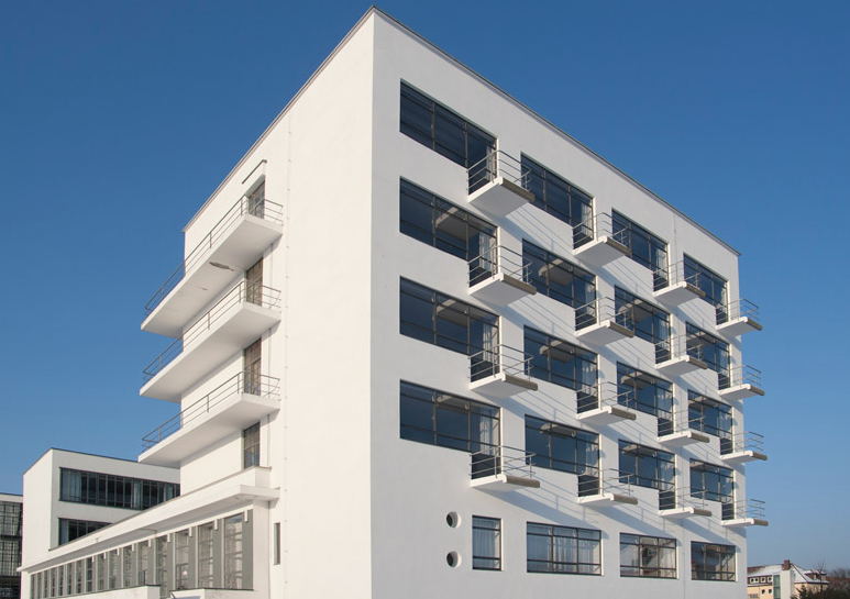 Bauhaus Studio building, Dessau. Photographs are courtesy of the Bauhaus Dessau Foundation and are by Yvonne Tenschert