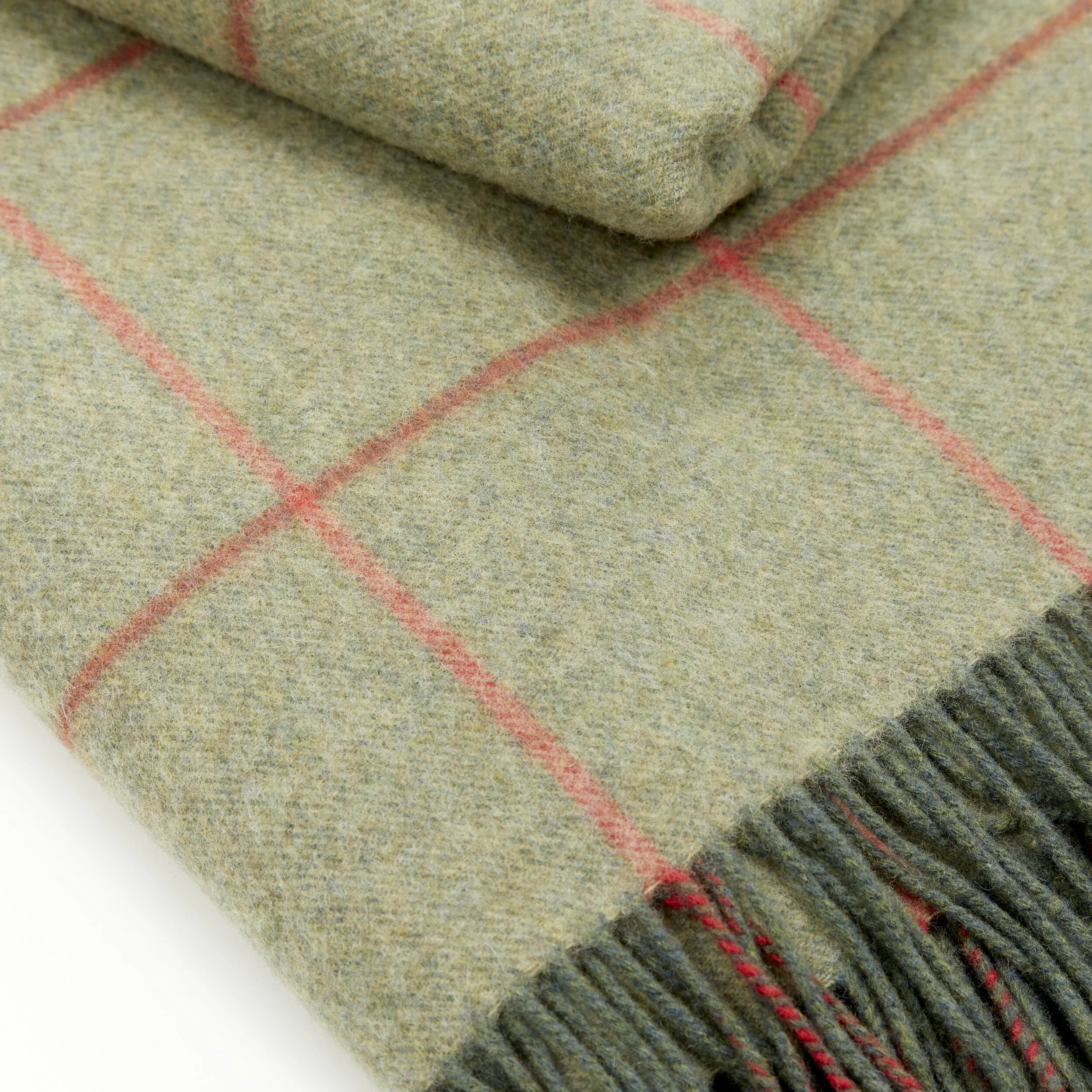 Eliska_green+and+orange+tweed+pattern+wool+blanket03.jpg
