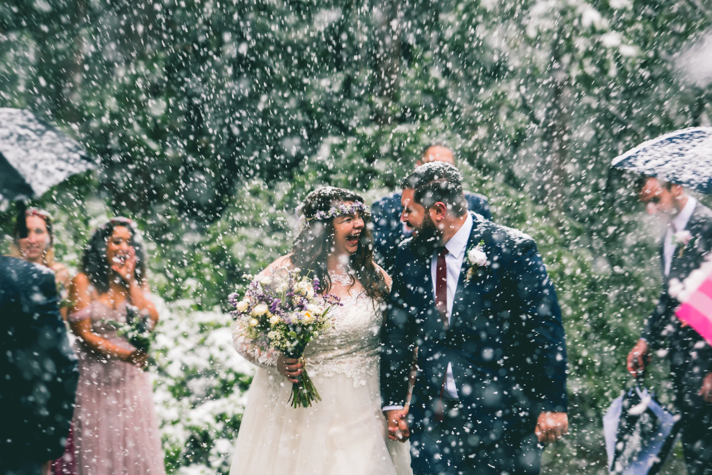 On 5.7.17 I married the greatest man I'll ever meet. AND IT SNOWED.