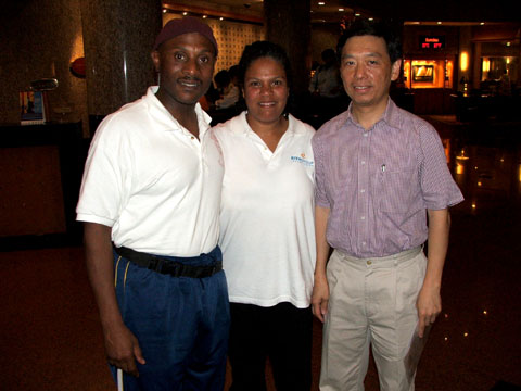 On a trade mission in Beijing, China.