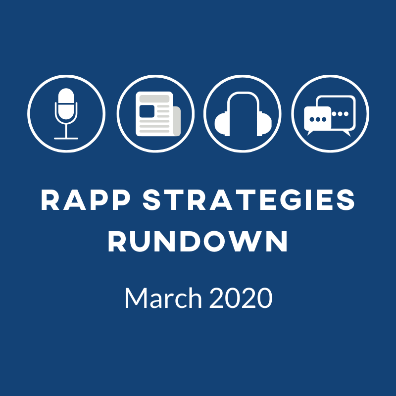 Rapp Strategies Rundown - March 2020