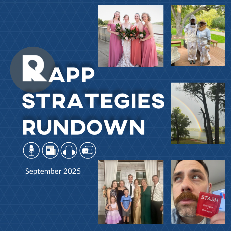 Rapp Strategies Rundown – September