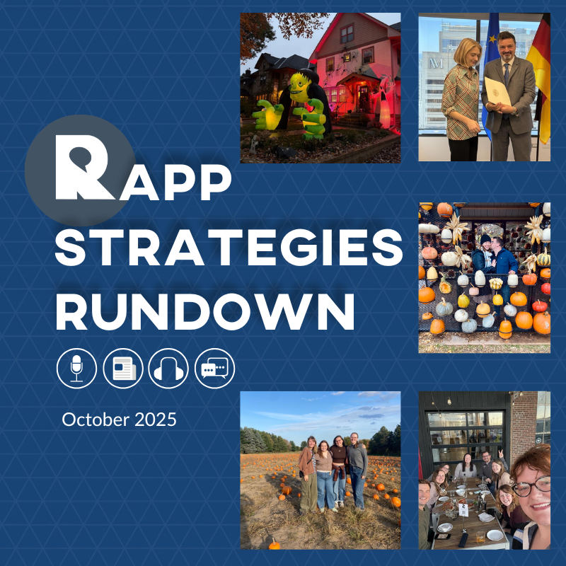 Rapp Strategies Rundown – October 