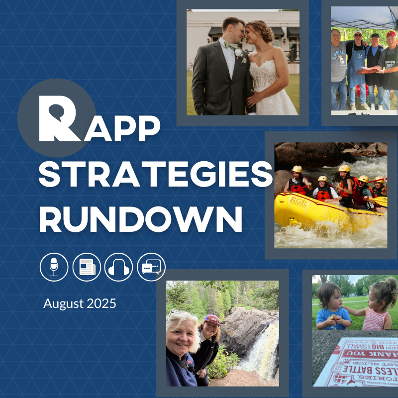 Rapp Strategies Rundown – August
