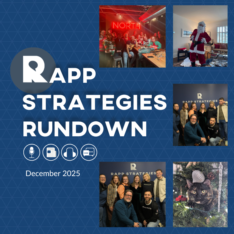 Rapp Strategies Rundown – December