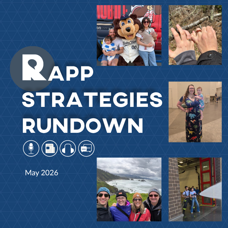 Rapp Strategies Rundown – MAY