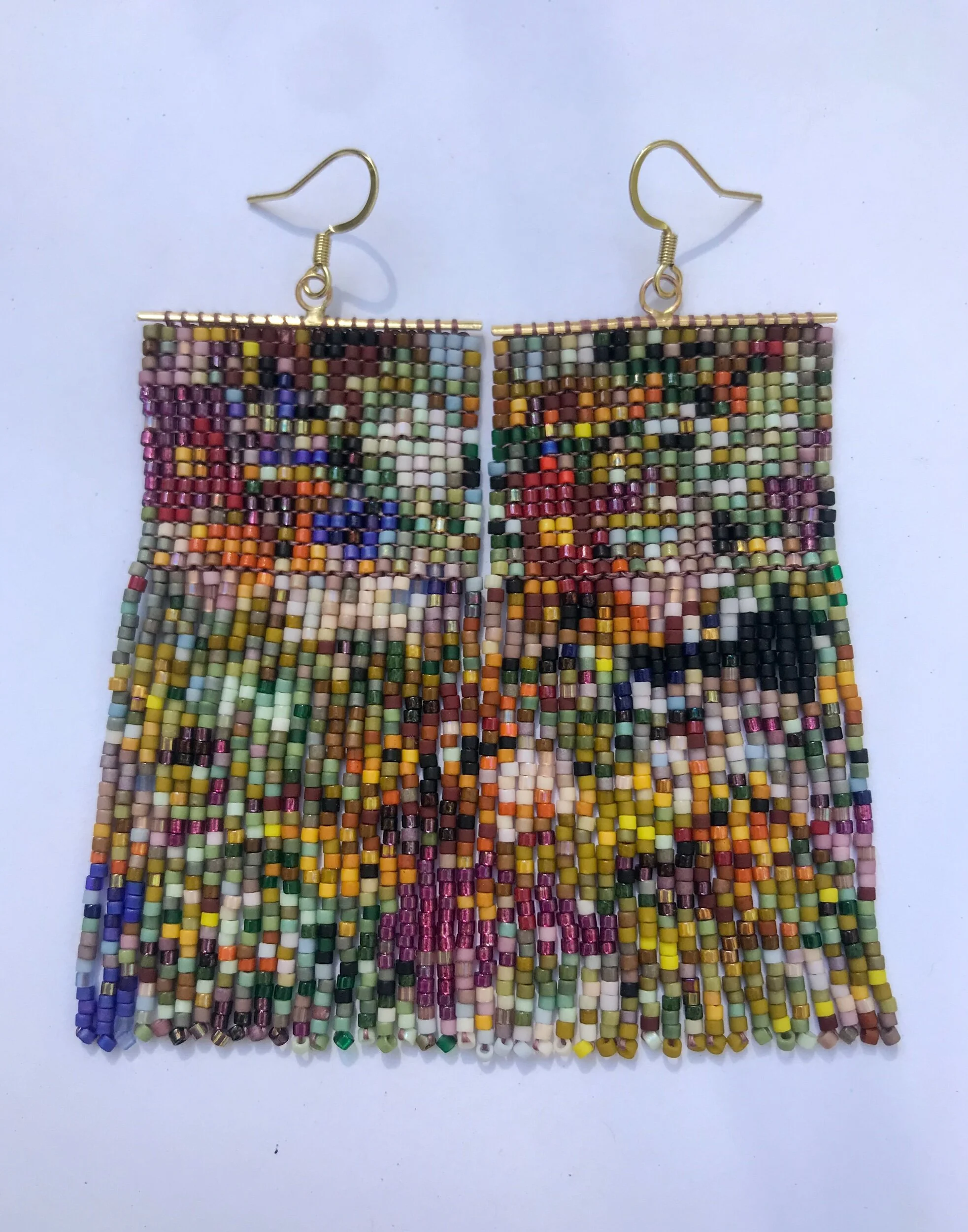 the MORGAN. wildflower fringe earrings. *MADE- TO- ORDER PAIR*