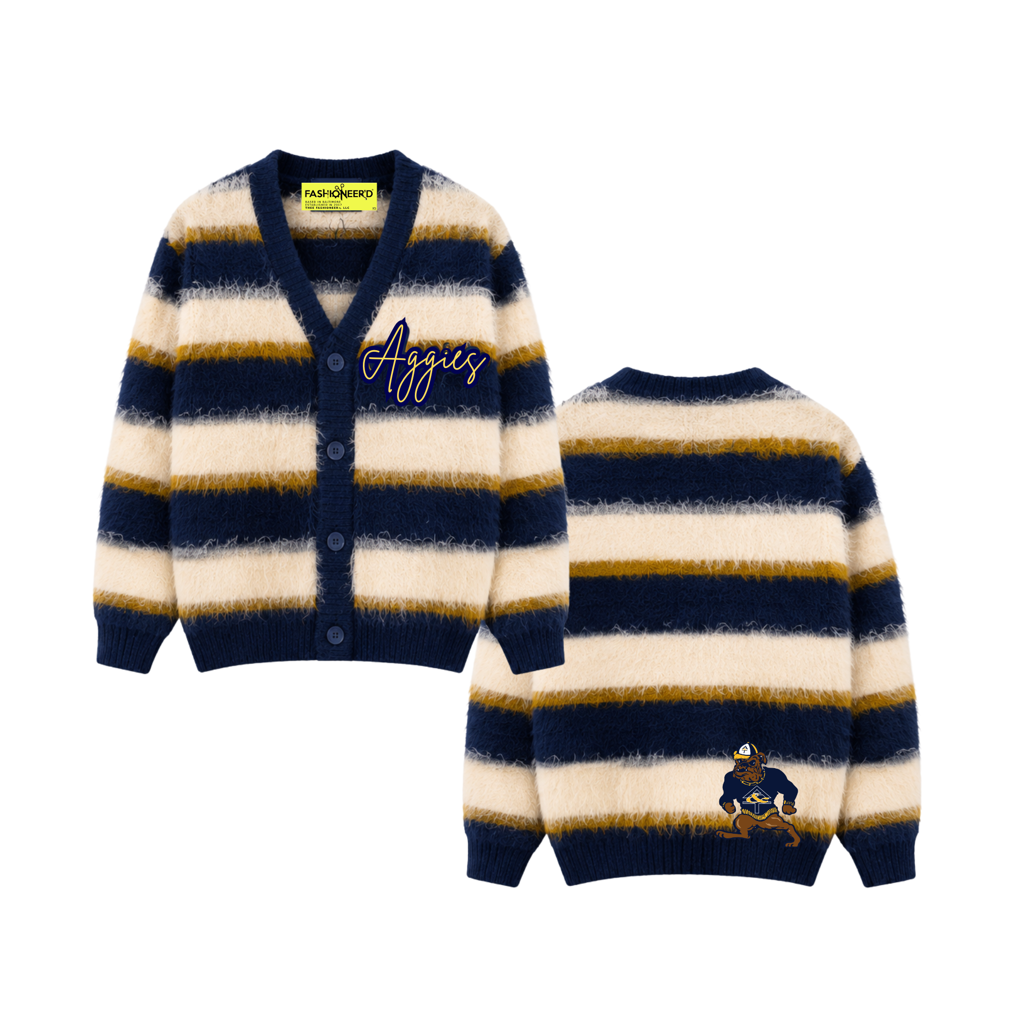THEE AGGIES MOHAIR CARDIGAN (PRE-ORDER)