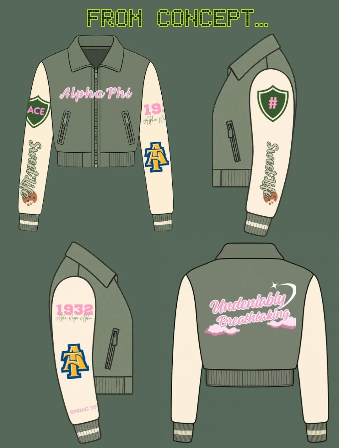 Swipe to see how we started vs. how we finished 💕💚 From the very first concept to the final stitch, every detail is thoughtfully designed and manufactured to bring the original vision to life.

Watching an idea become something you can wear will ne