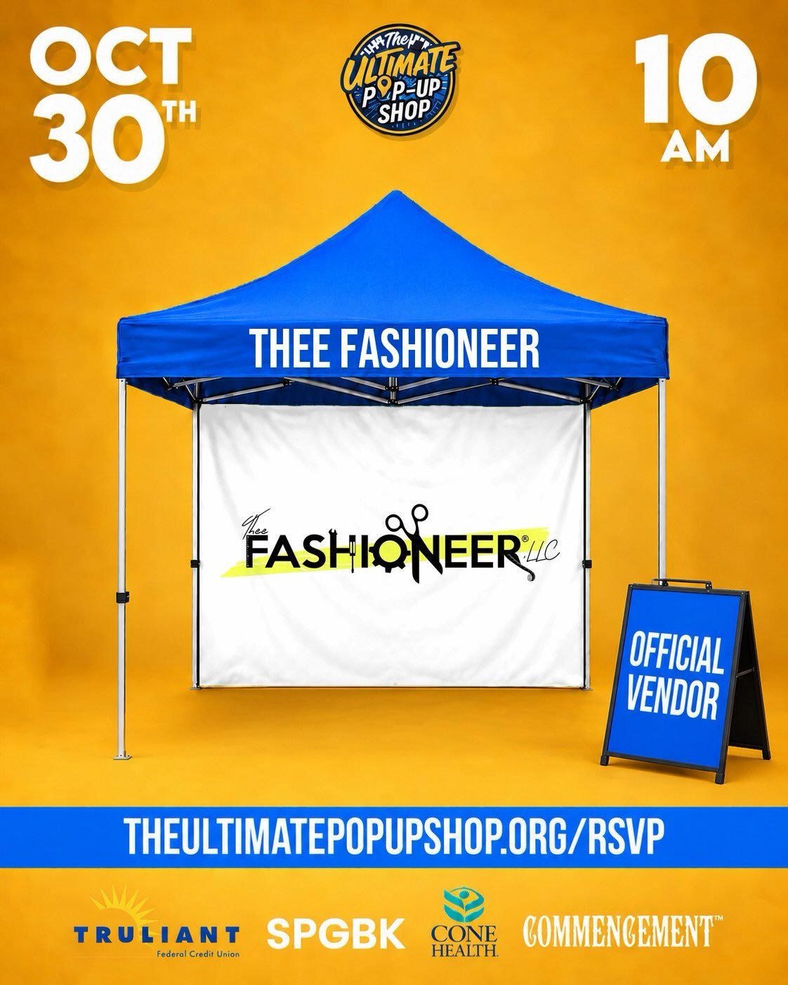 AGGIES, WE ARE VENDING FOR THE VERY FIRST TIME DURING GHOE WEEKEND! 💙💛🐶 Shop our gear @ @the_ultimatepopupshop

📍 300 Block of S. Elm St., Greensboro, NC
📅 Friday, October 30th
⏰ 10 AM&ndash;3 PM

Limited stock available. Don&rsquo;t miss out! 
