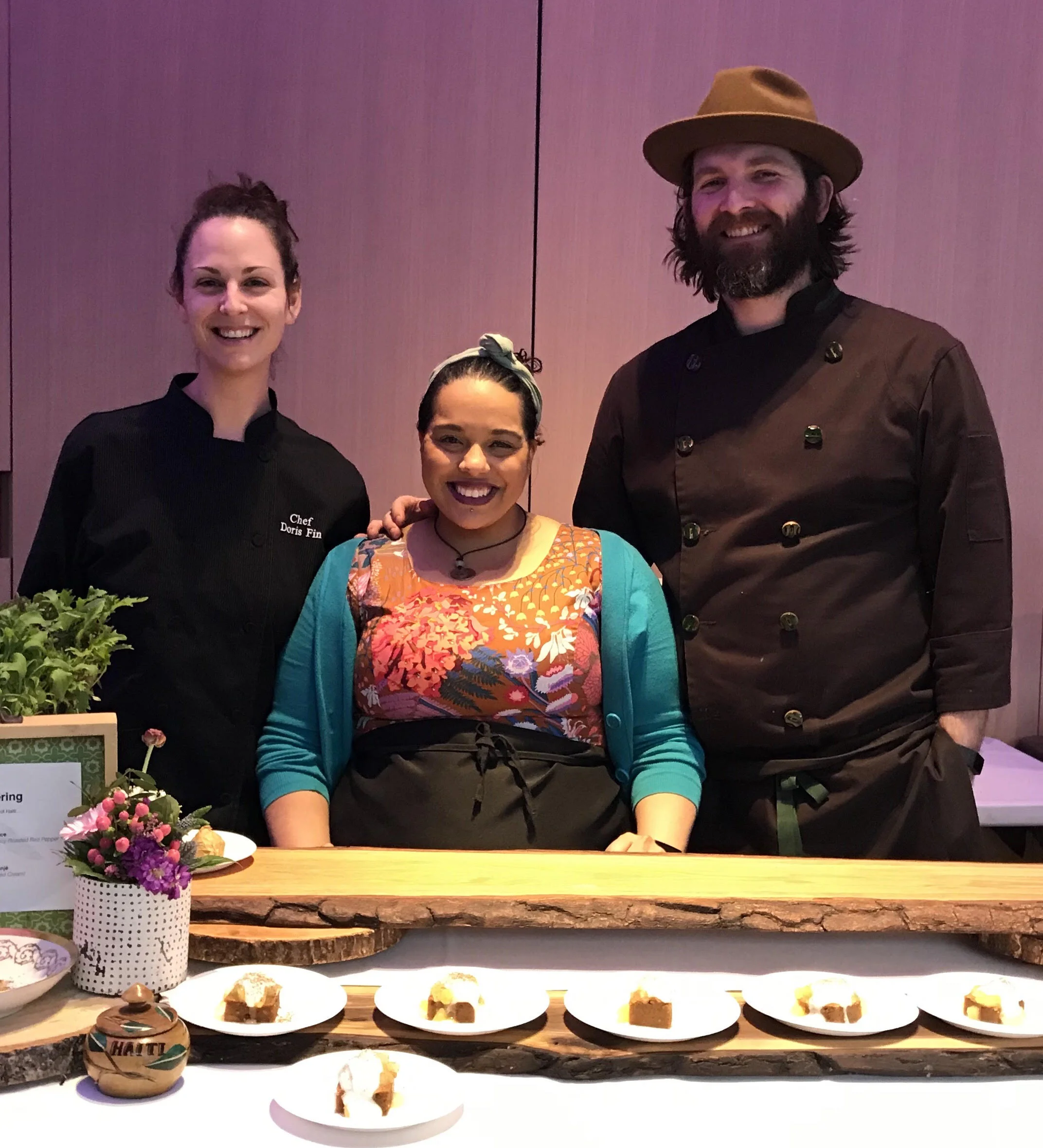 Chef Daniel Holloway and Marie Fitrion of Urban Acorn Catering