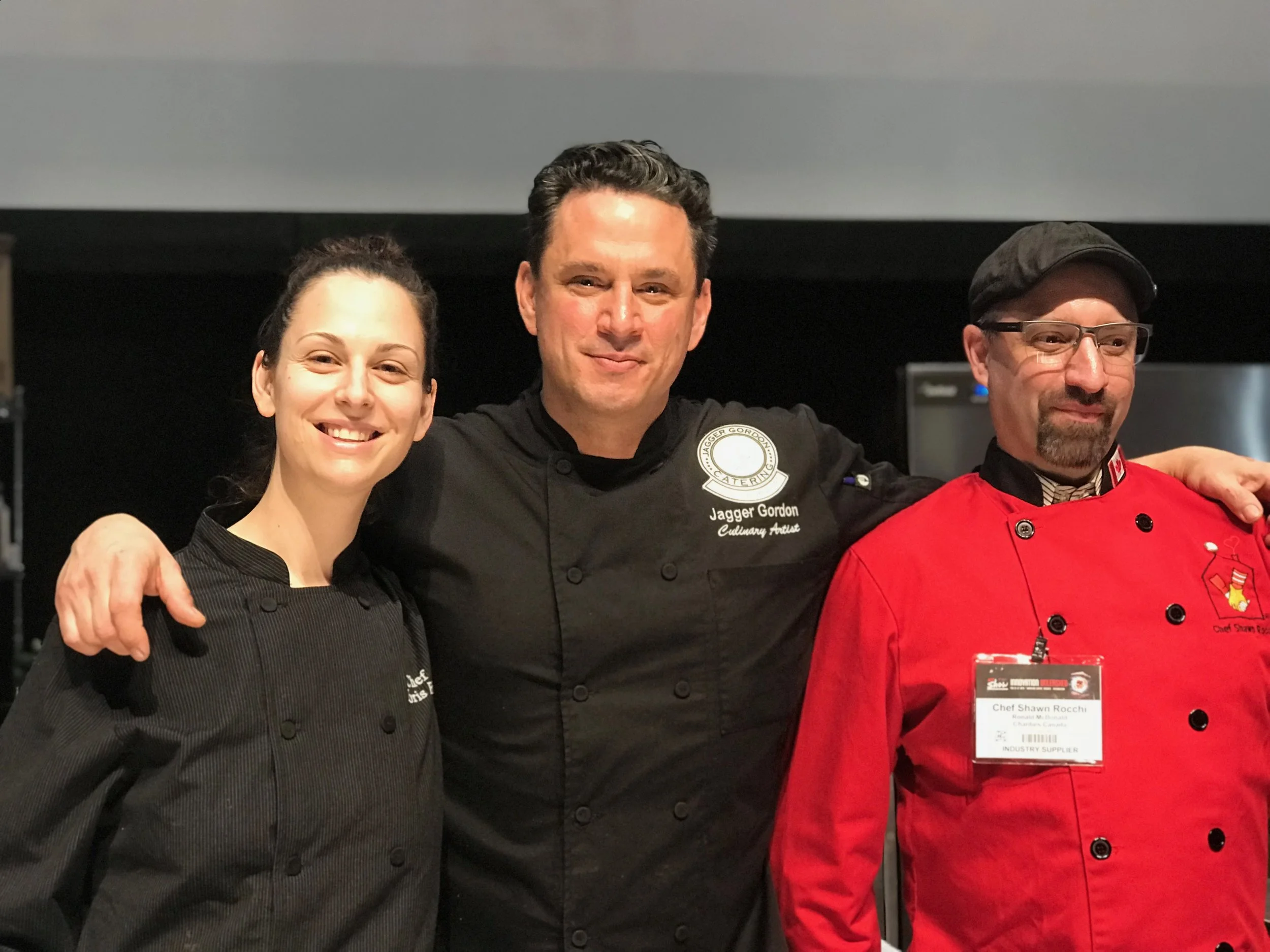 Chefs Jagger Gordon of Feed It Forward and Shawn Rocchi of Chef Alot Catering (Toronto, Canada)