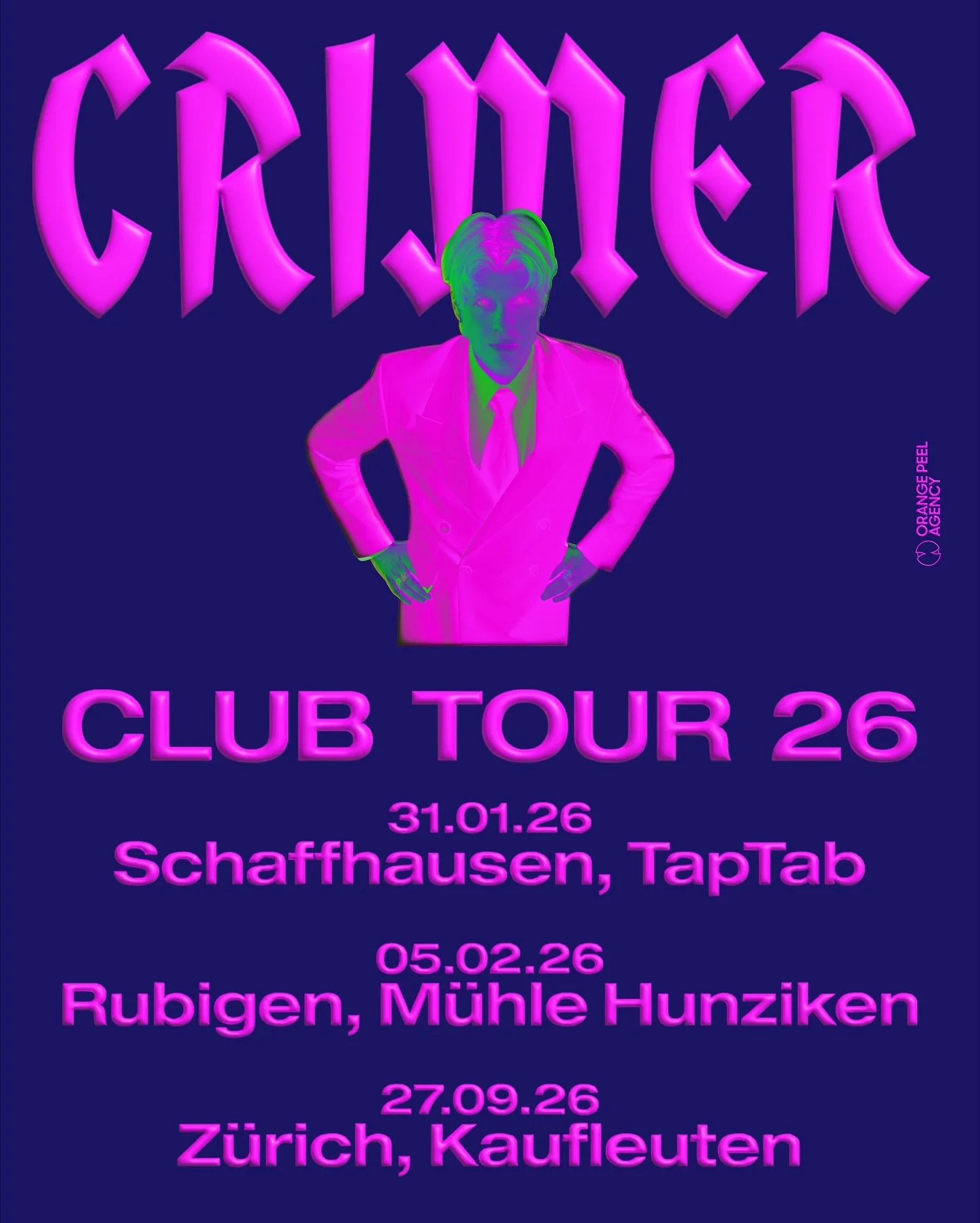 2026 callin’ β€οΈ‍π₯ synthpop o’clock β€οΈ‍π₯ tickets on sale:
19.10.25 Wien (AT), Szene *
21.10.25 München (DE), @strom.munich *
22.10.25 Stuttgart (DE), @imwizemann *
25.10.25 Bern (CH), @iscbern (sold out) °
26.10.25 Hambu